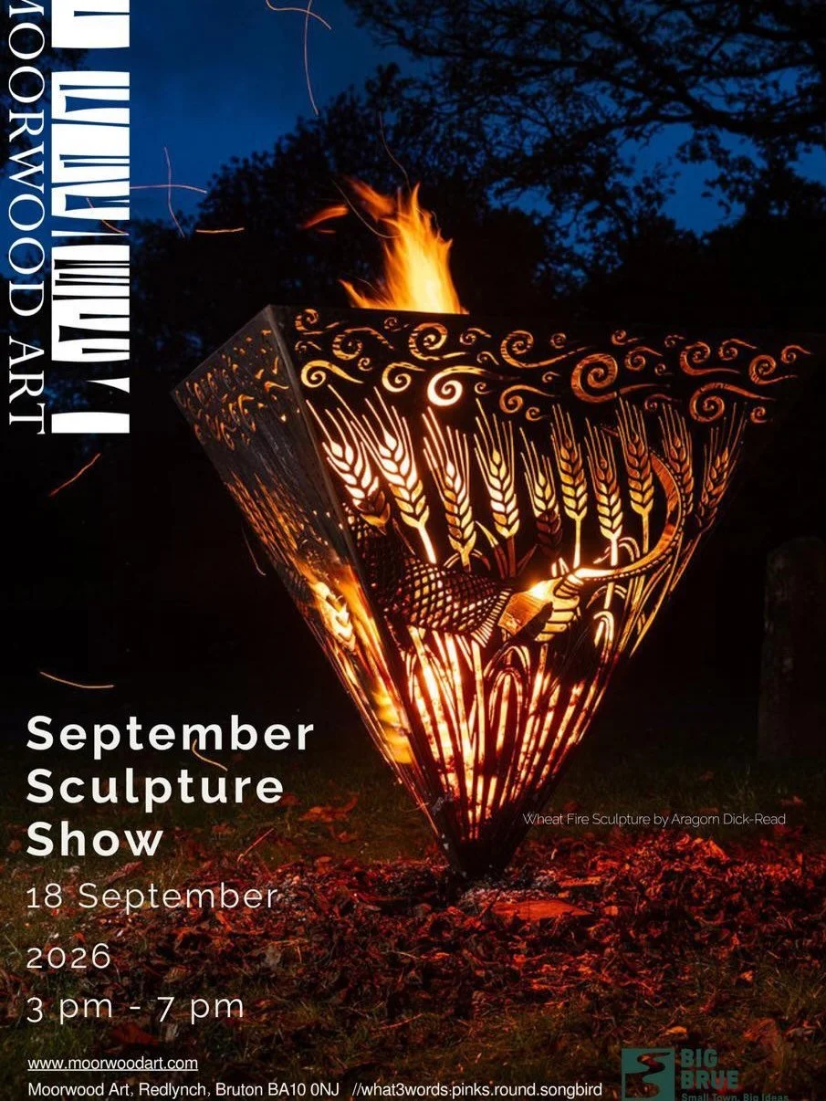 All are welcome to come to the above next weekend, as part of the #bigbruefestival in Bruton, just 3 minutes from @hauserwirthsomerset . I&rsquo;ll be exhibiting my new sculpture, &lsquo;A Nod to Chillida&rsquo;, before it disappears to St Tropez imm