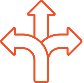 Red upward trending graph with bars and arrows representing growth or increase