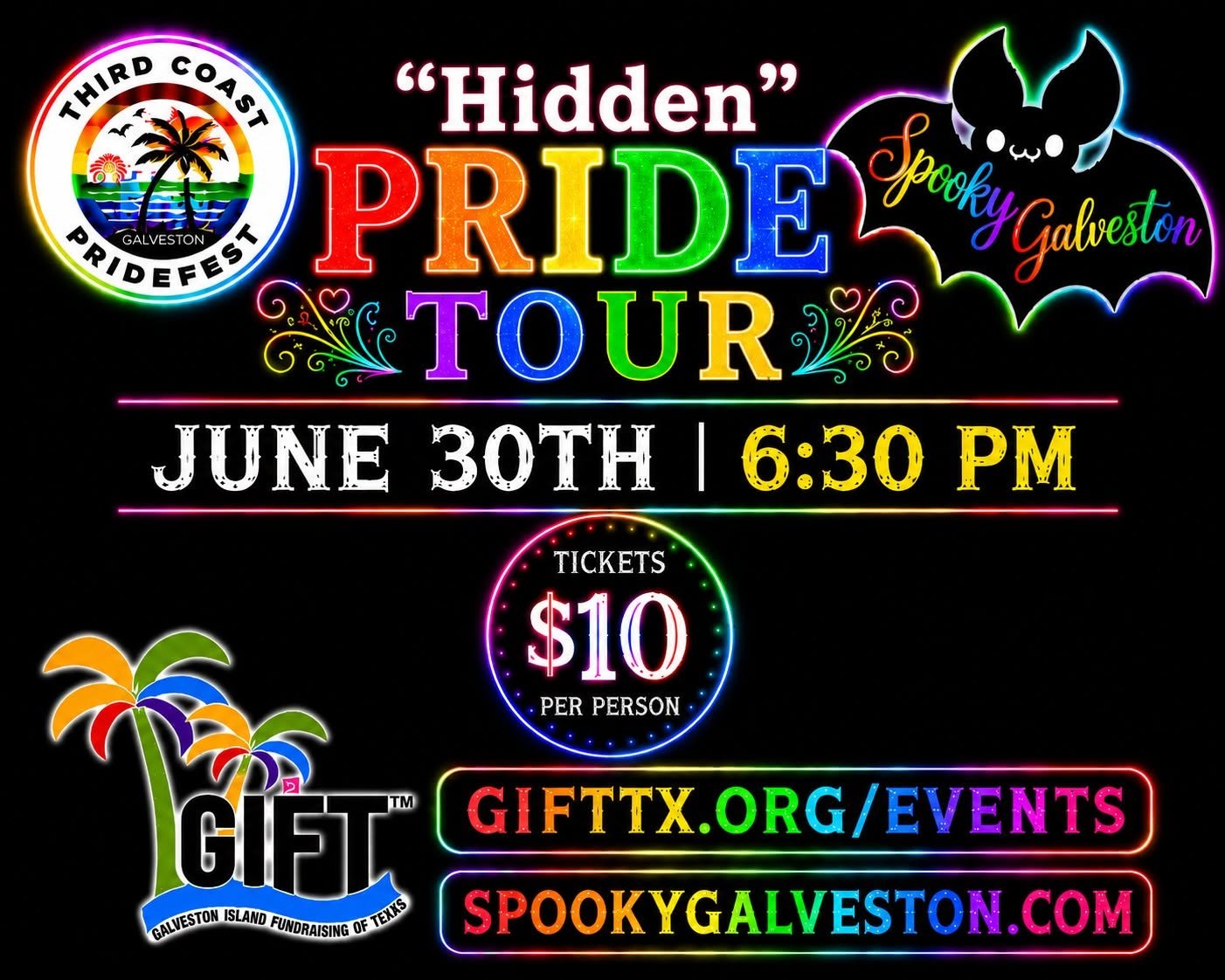 Hidden Pride Spooky Galveston Tour
