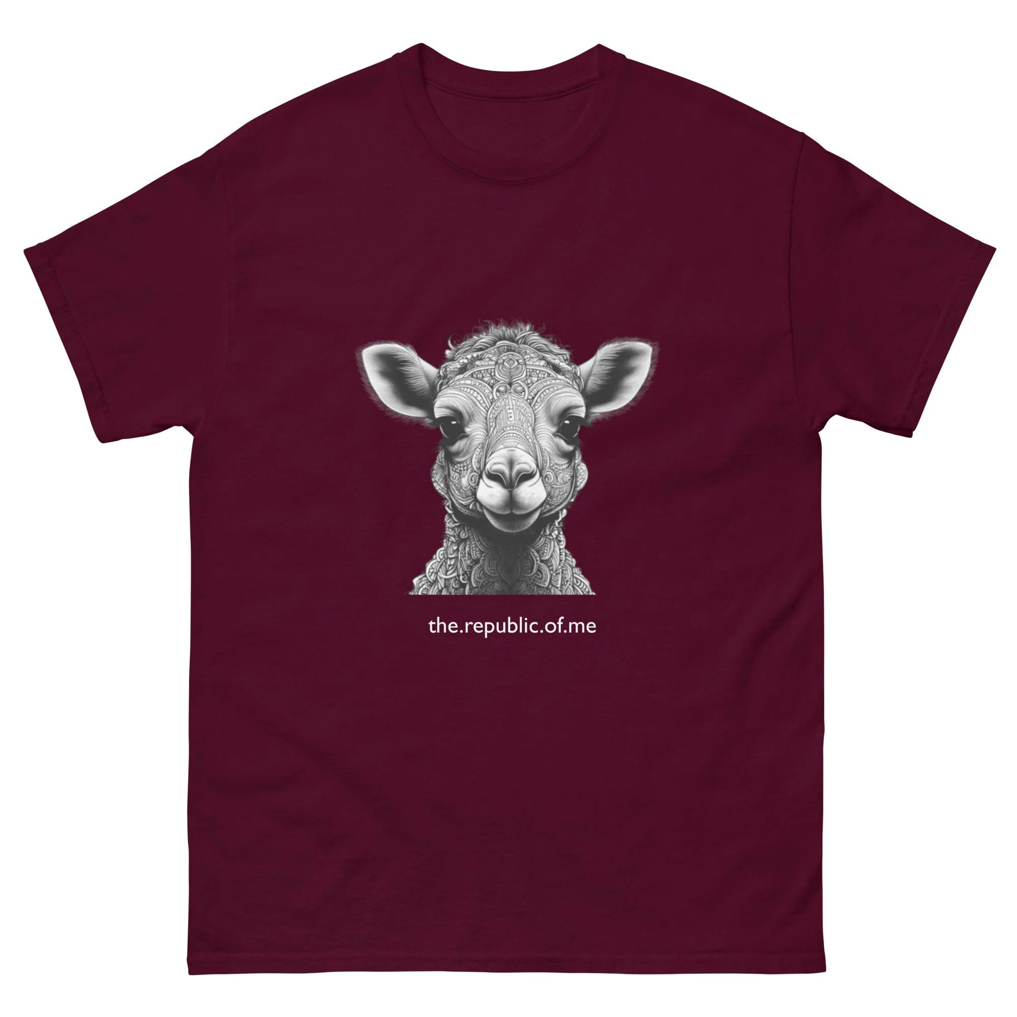 unisex-classic-tee-maroon-front-687d3e330a550.jpg