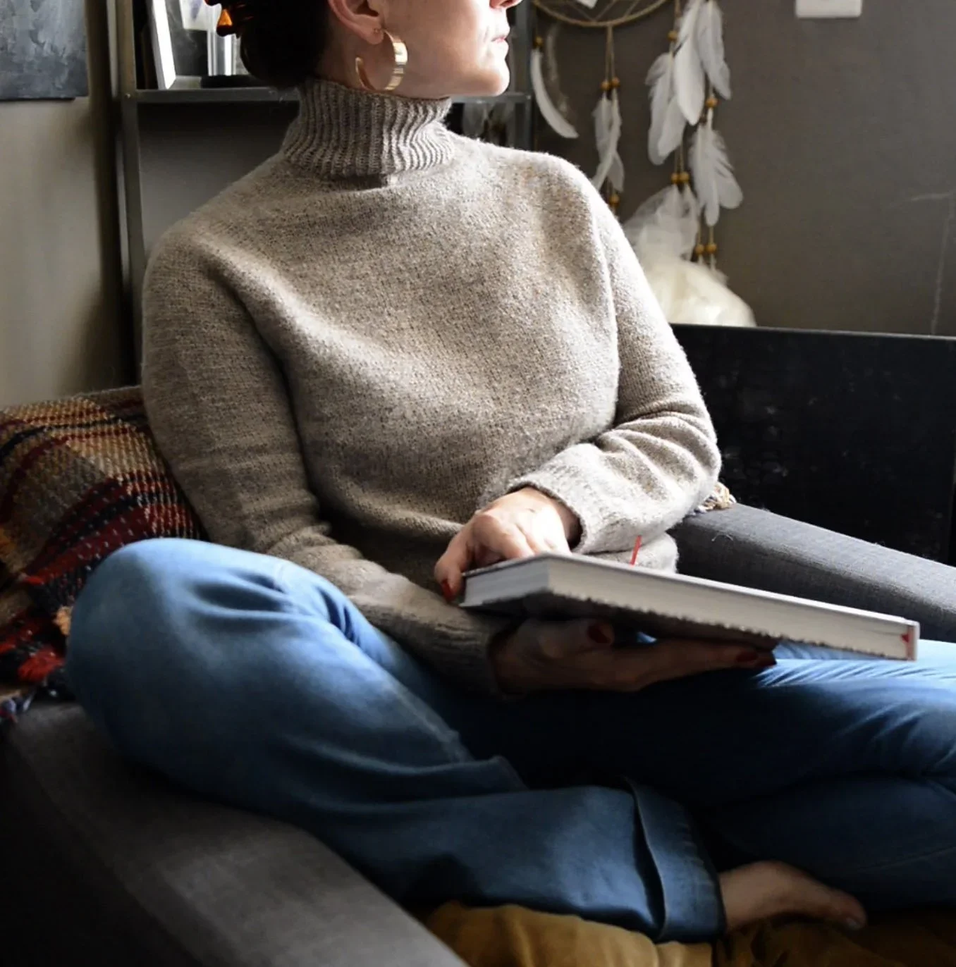 In & Out raglan sweater recipe