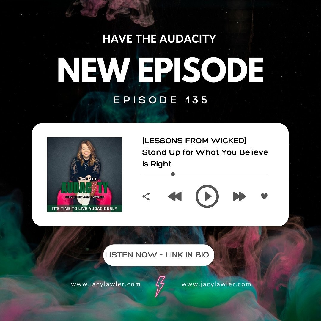 CLICK THE LINK IN BIO TO LISTEN TO THE EPISODE
#wickedthemusical #wickedmovie #podcaster #podcast #podcastersofinstagram #podcasting #personaldevelopment #personalgrowth #podcastepisode