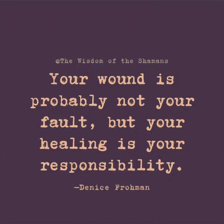 This applies to parents and other family members as well. It helps to realize that people who are or were responsible for loving us but didn't quite meet our needs did so because they were not yet healed. It's not an excuse but an understanding. They