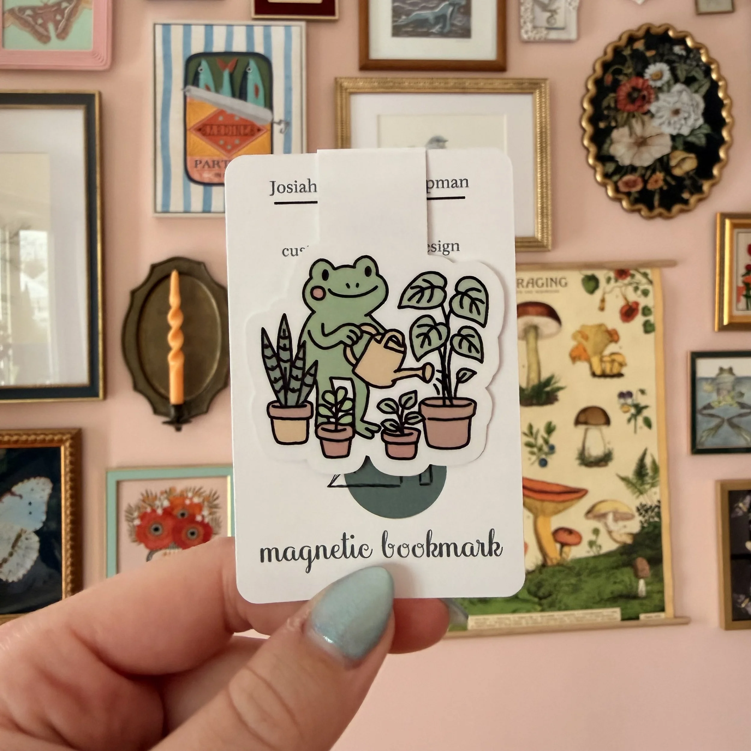 Houseplant Frog Bookmark