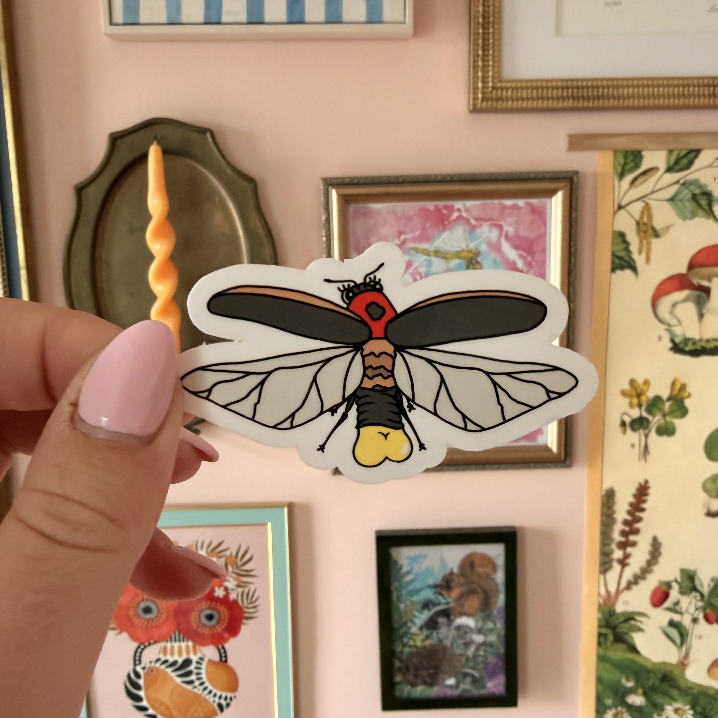 Bootyful Lightning Bug Sticker