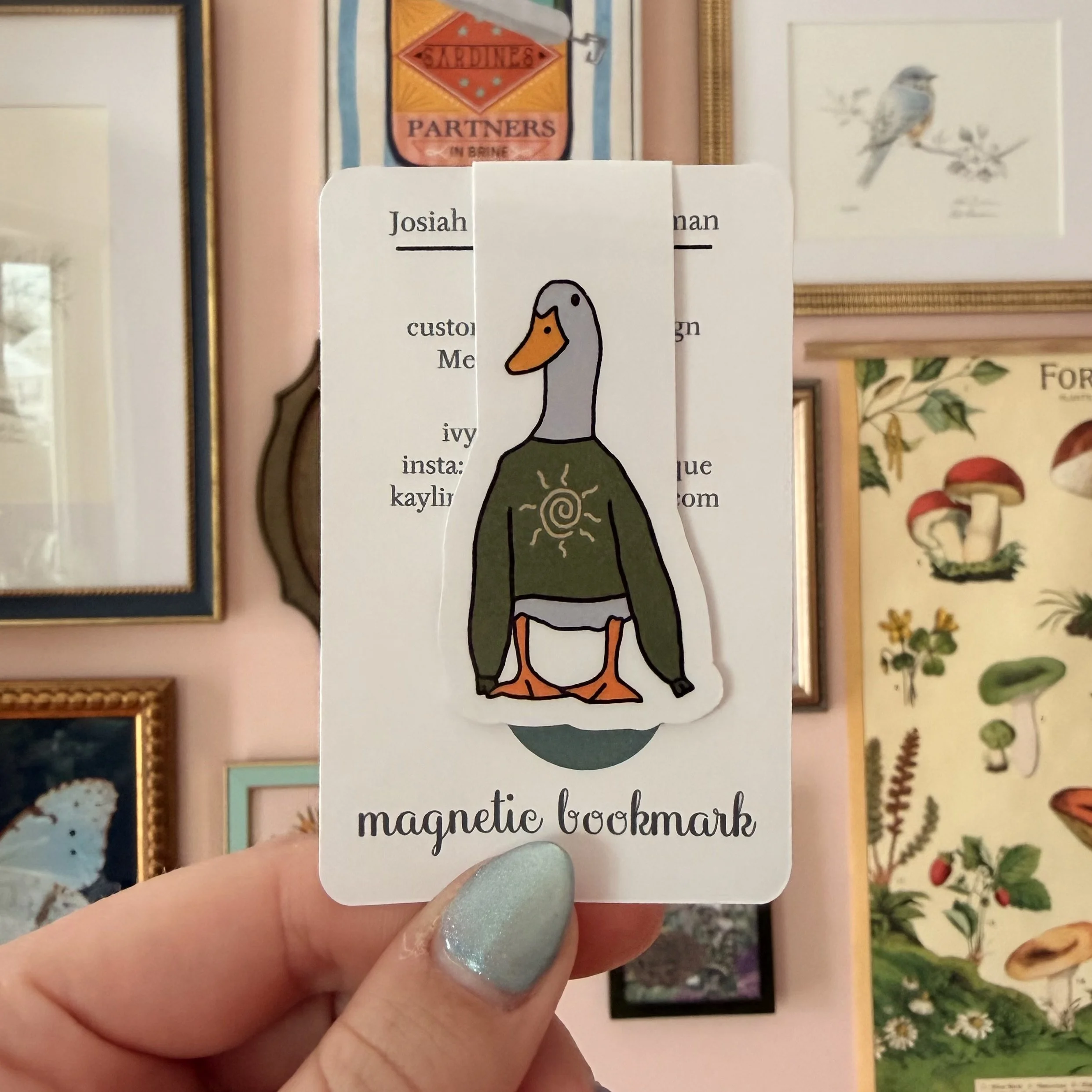 Goose in Sweater Bookmark
