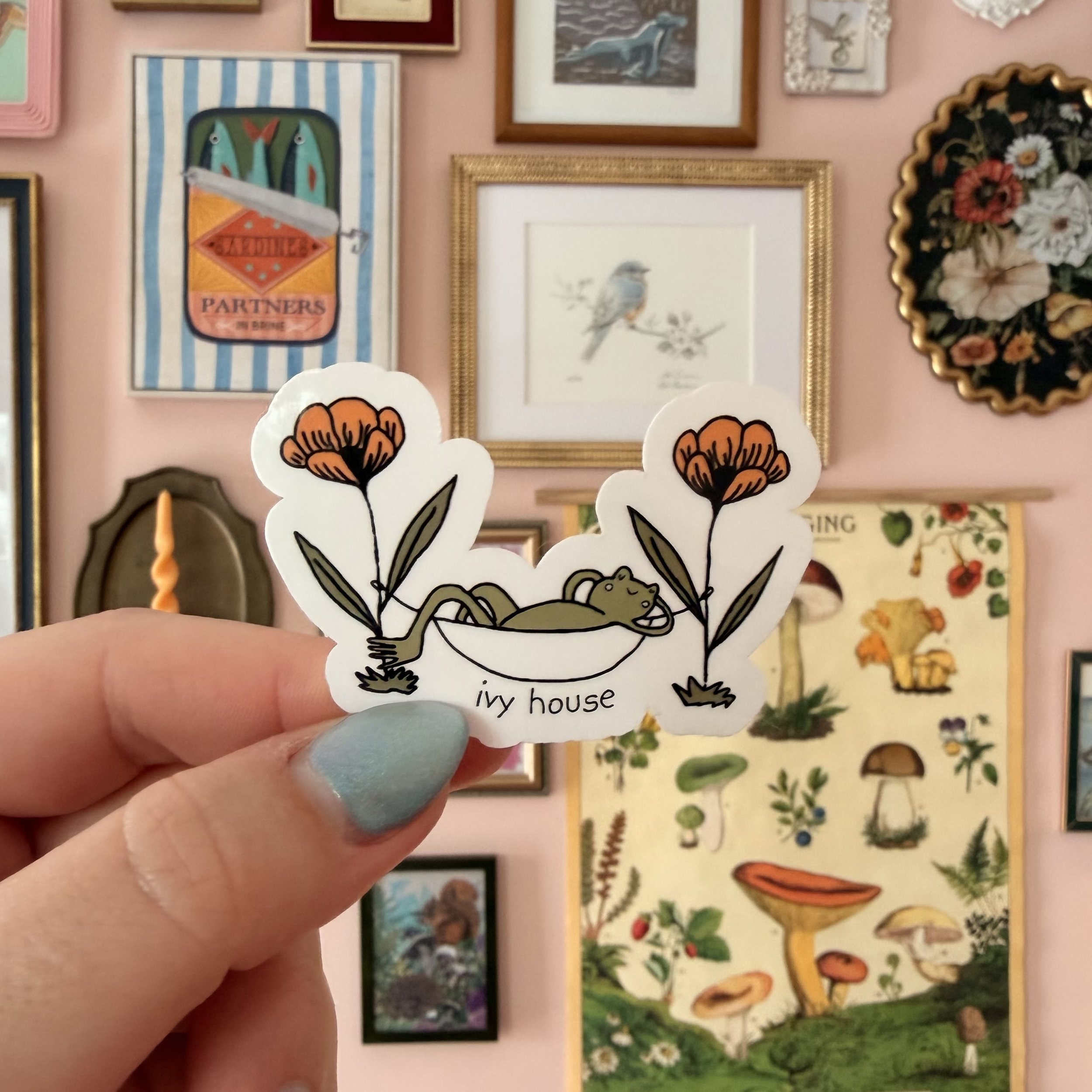 Hammock Frog Sticker