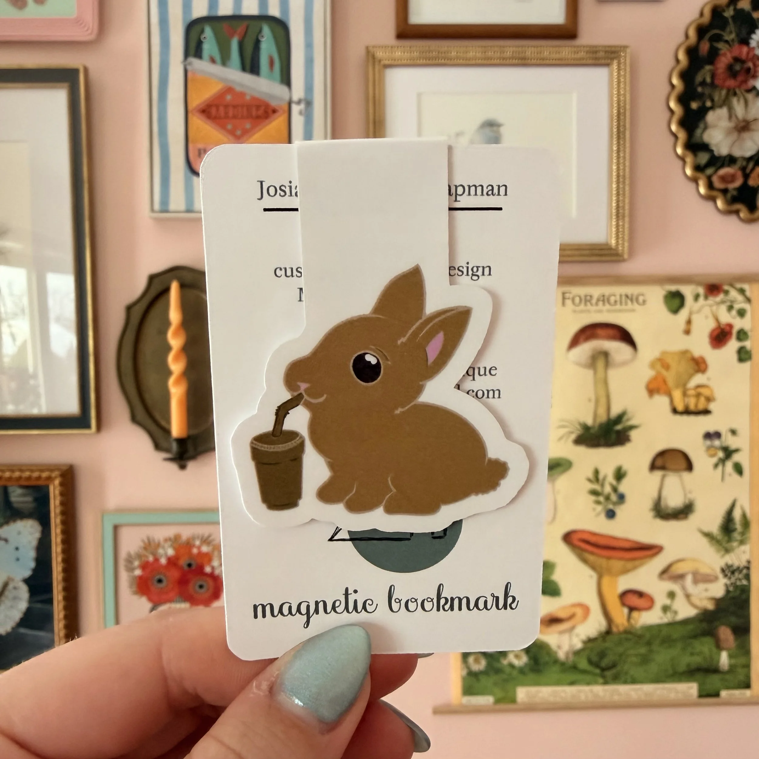 Mocha Bunny Bookmark