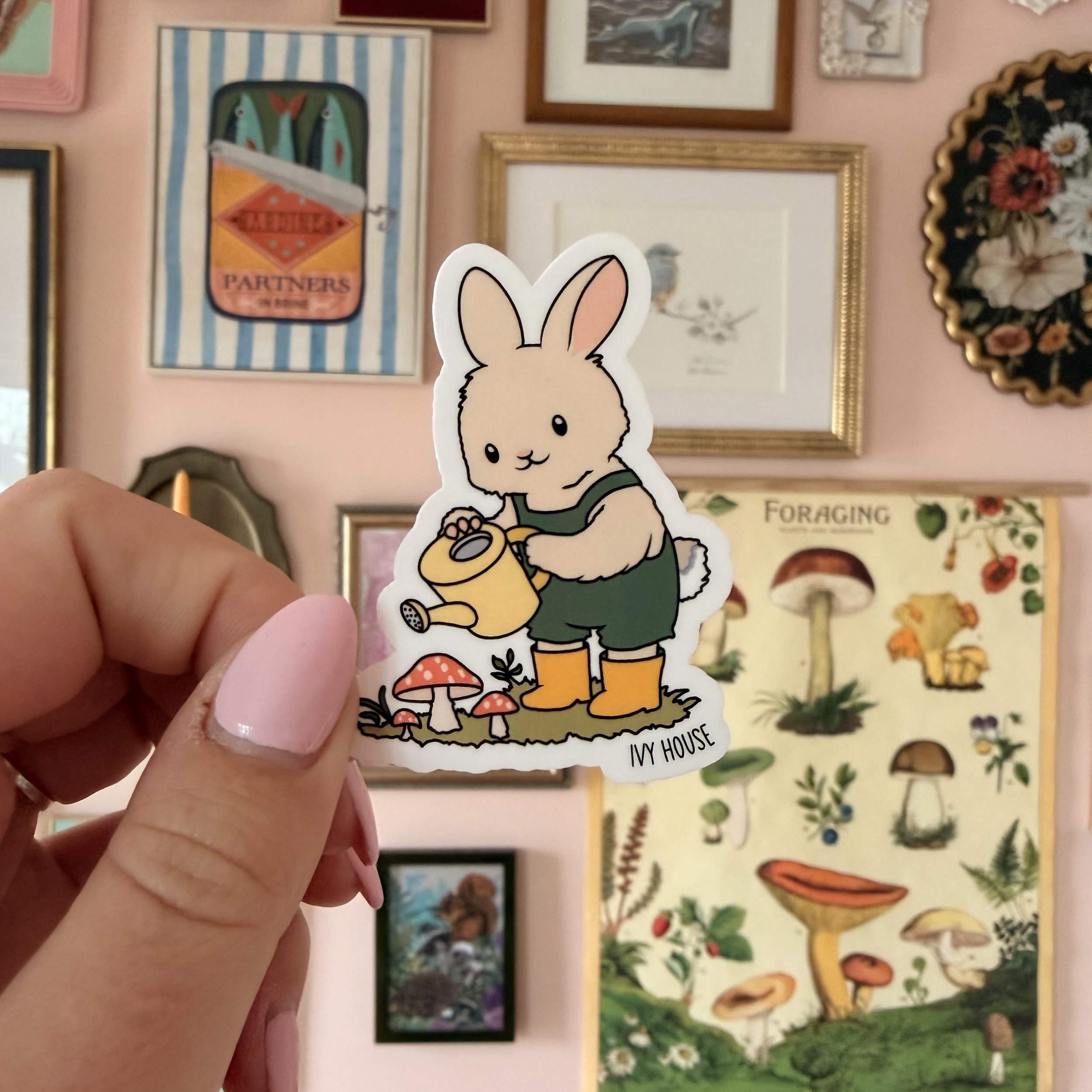 Garden Bunny Sticker