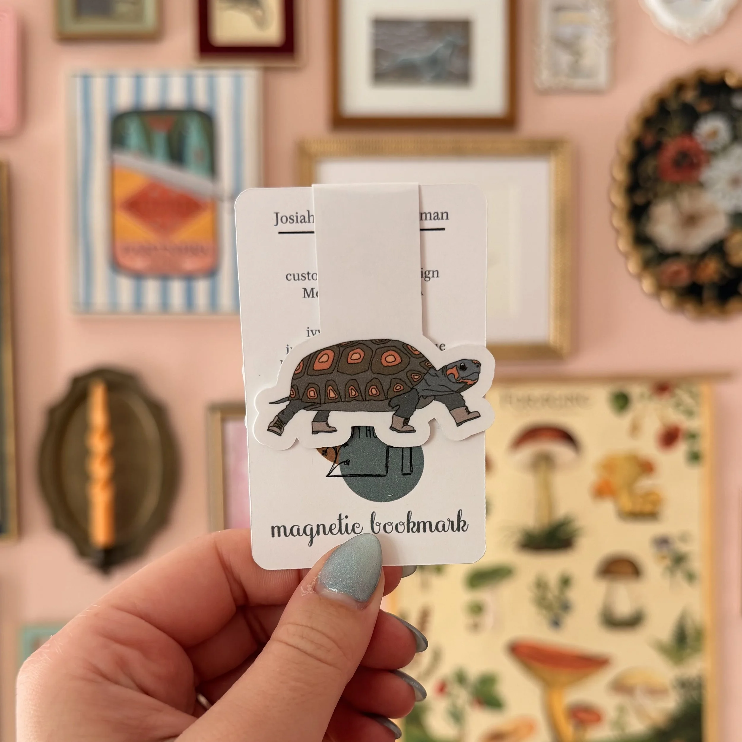 Hiking Turtle Bookmark