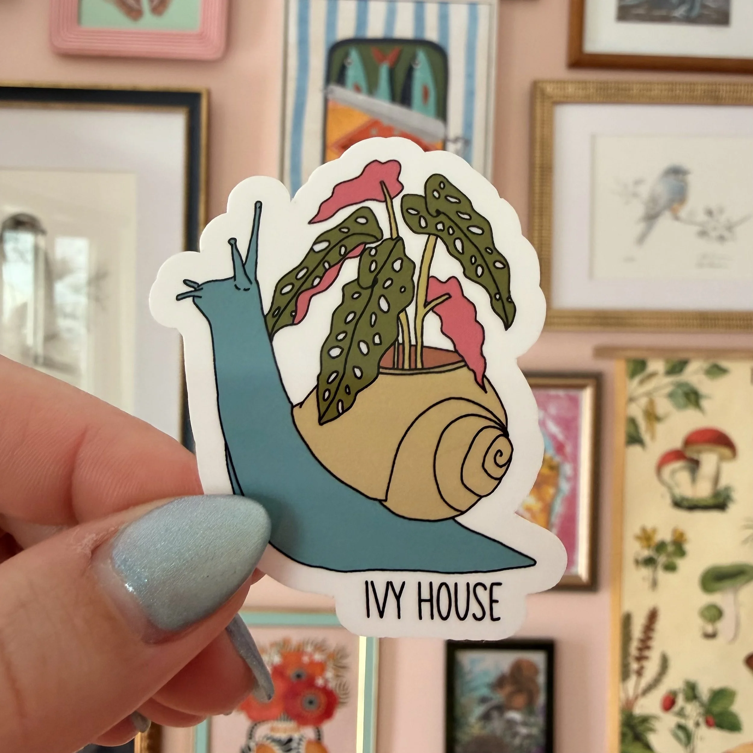 Begonia Snail Sticker