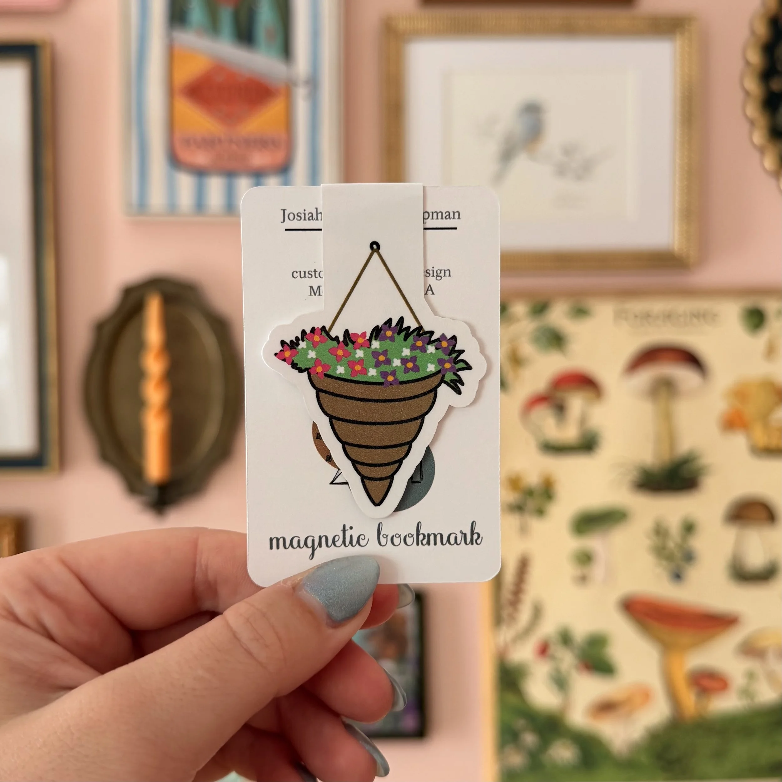 Hanging Basket Bookmark