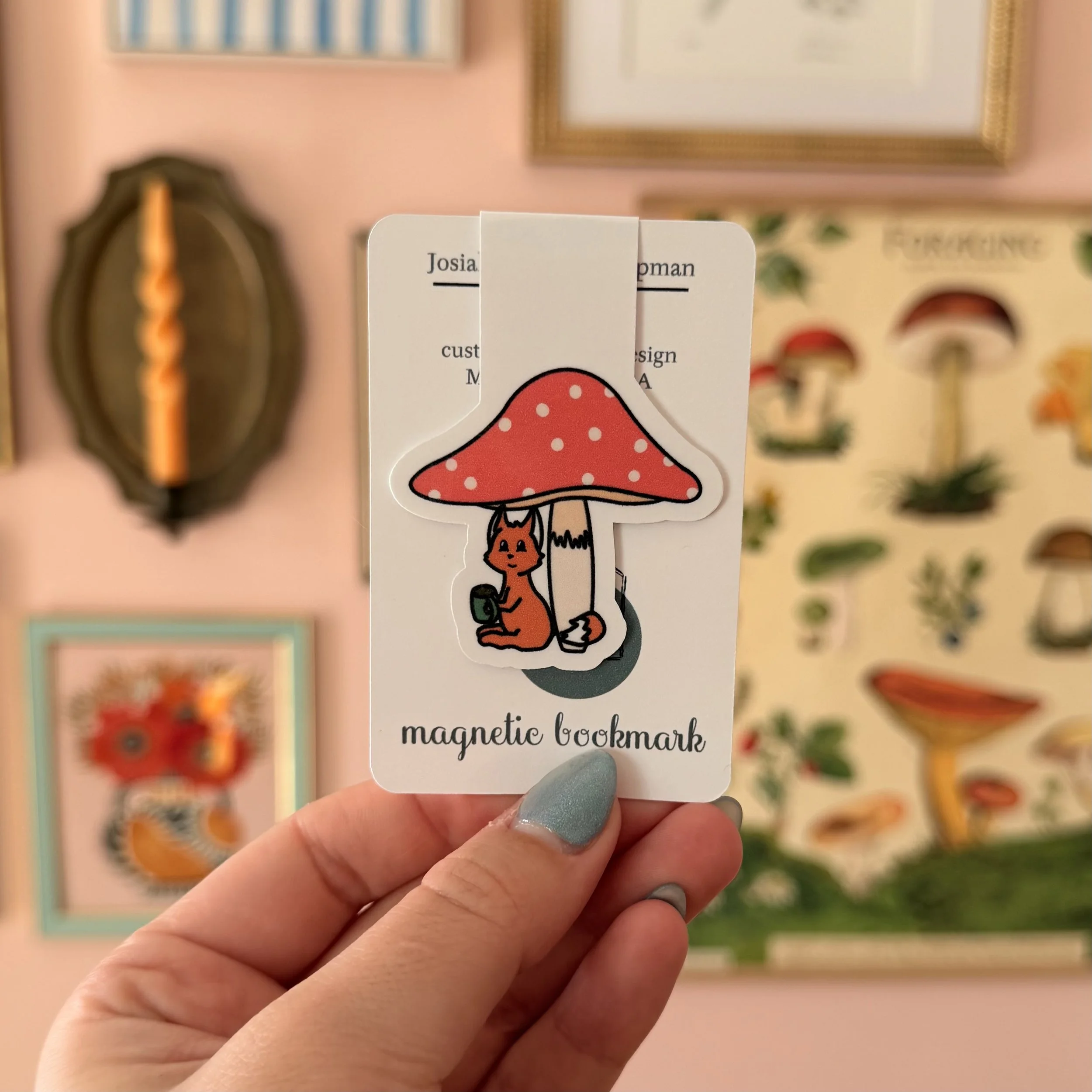 Fox Mushroom Bookmark