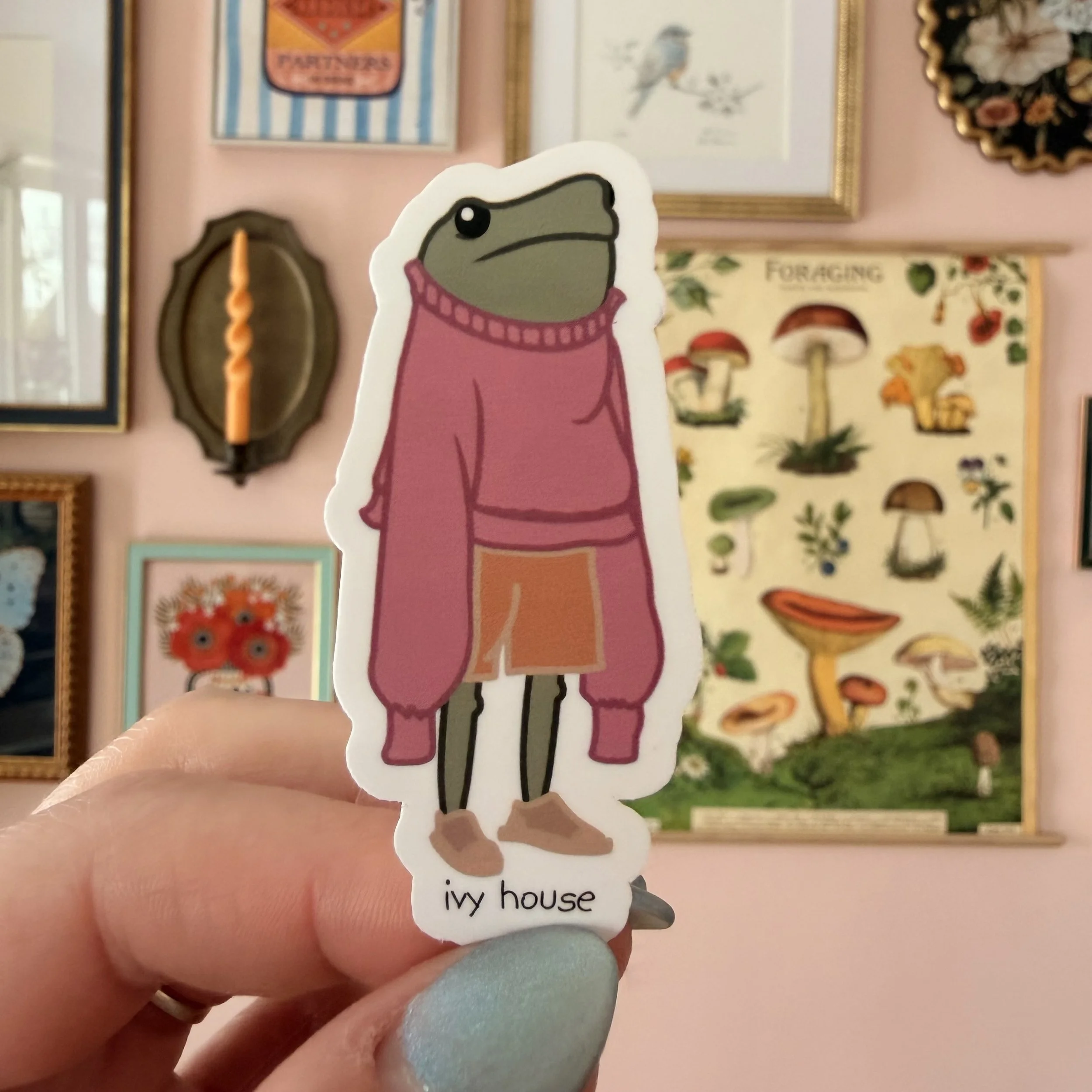 Mornin’ Frog Sticker