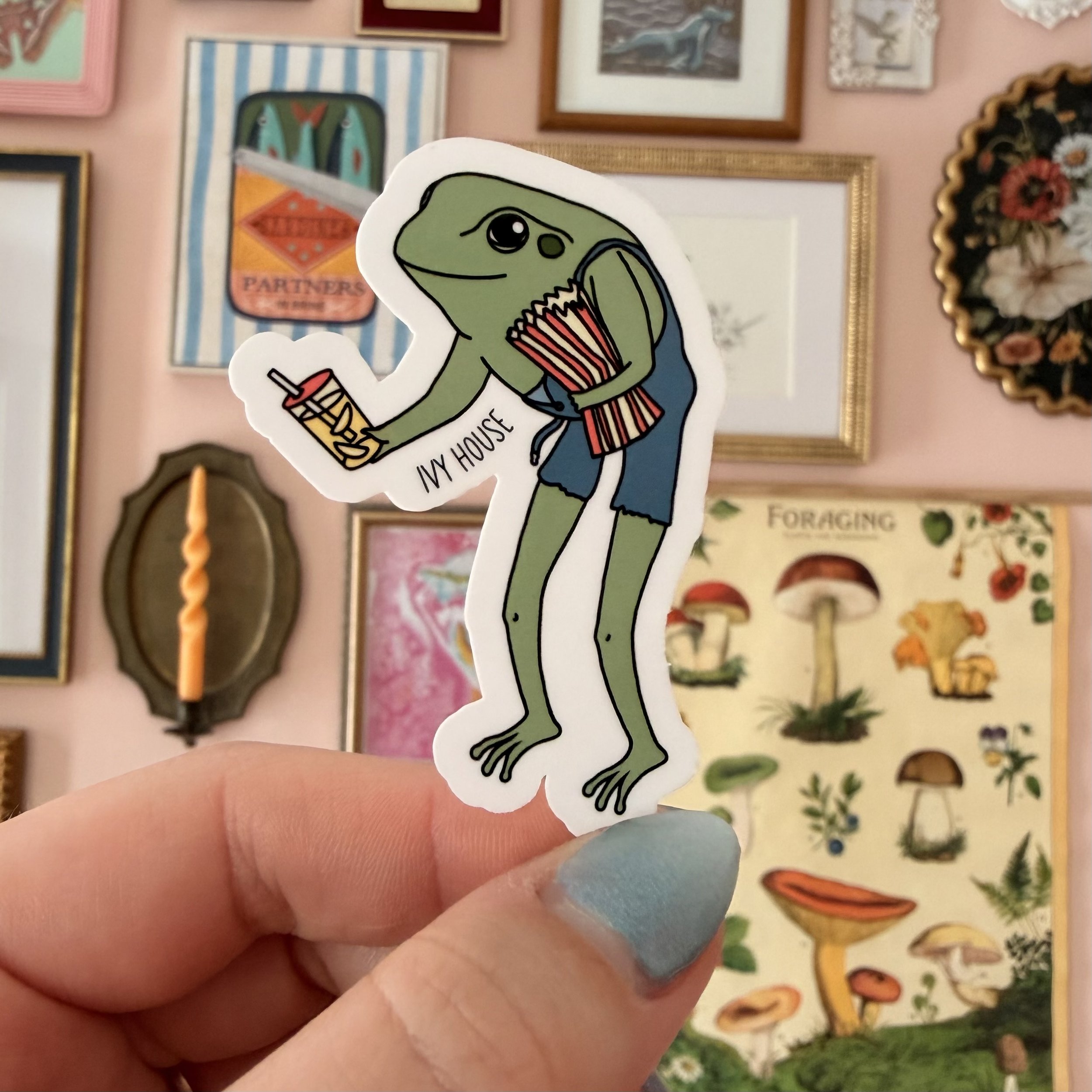 Carnival Frog Sticker