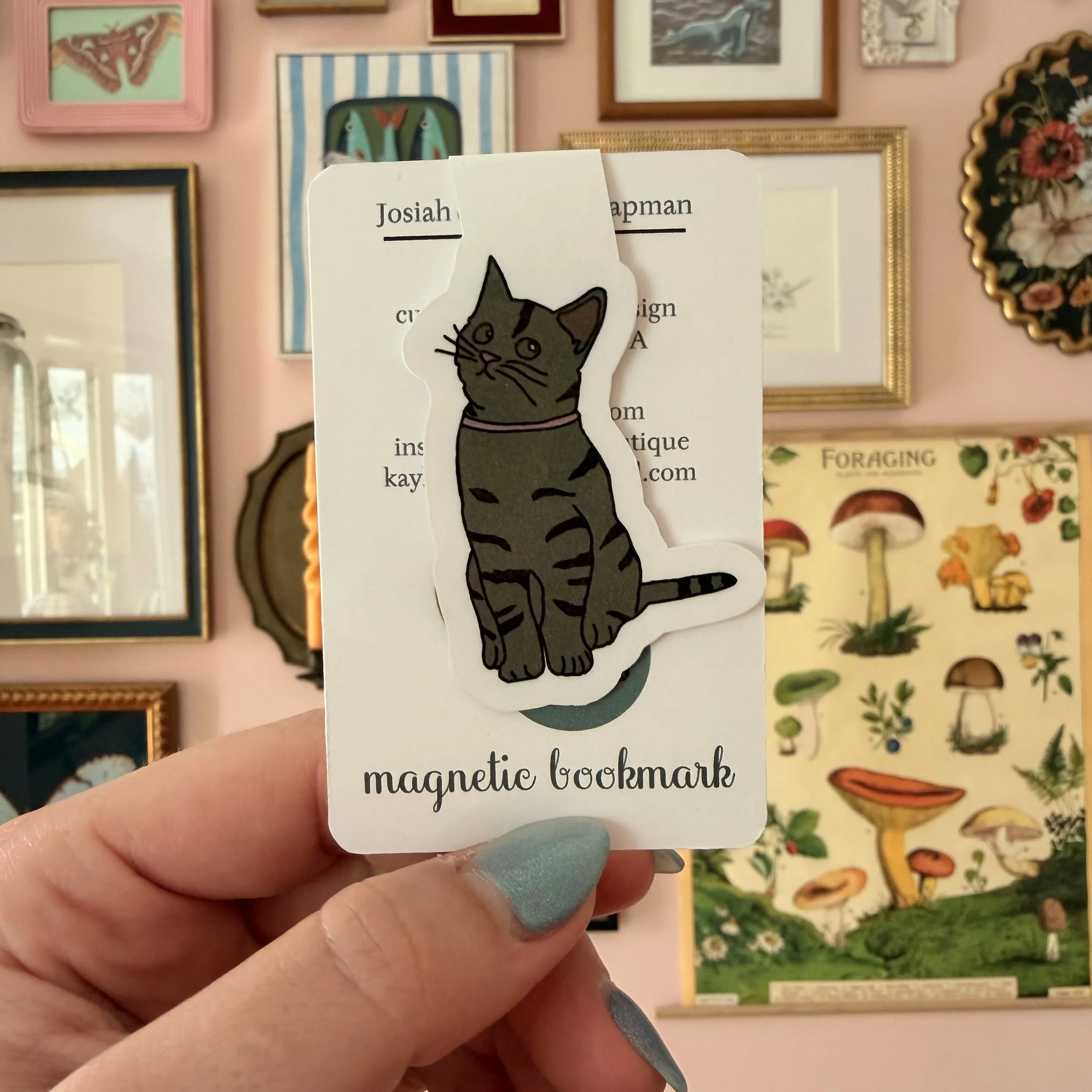Grey Kitten Bookmark