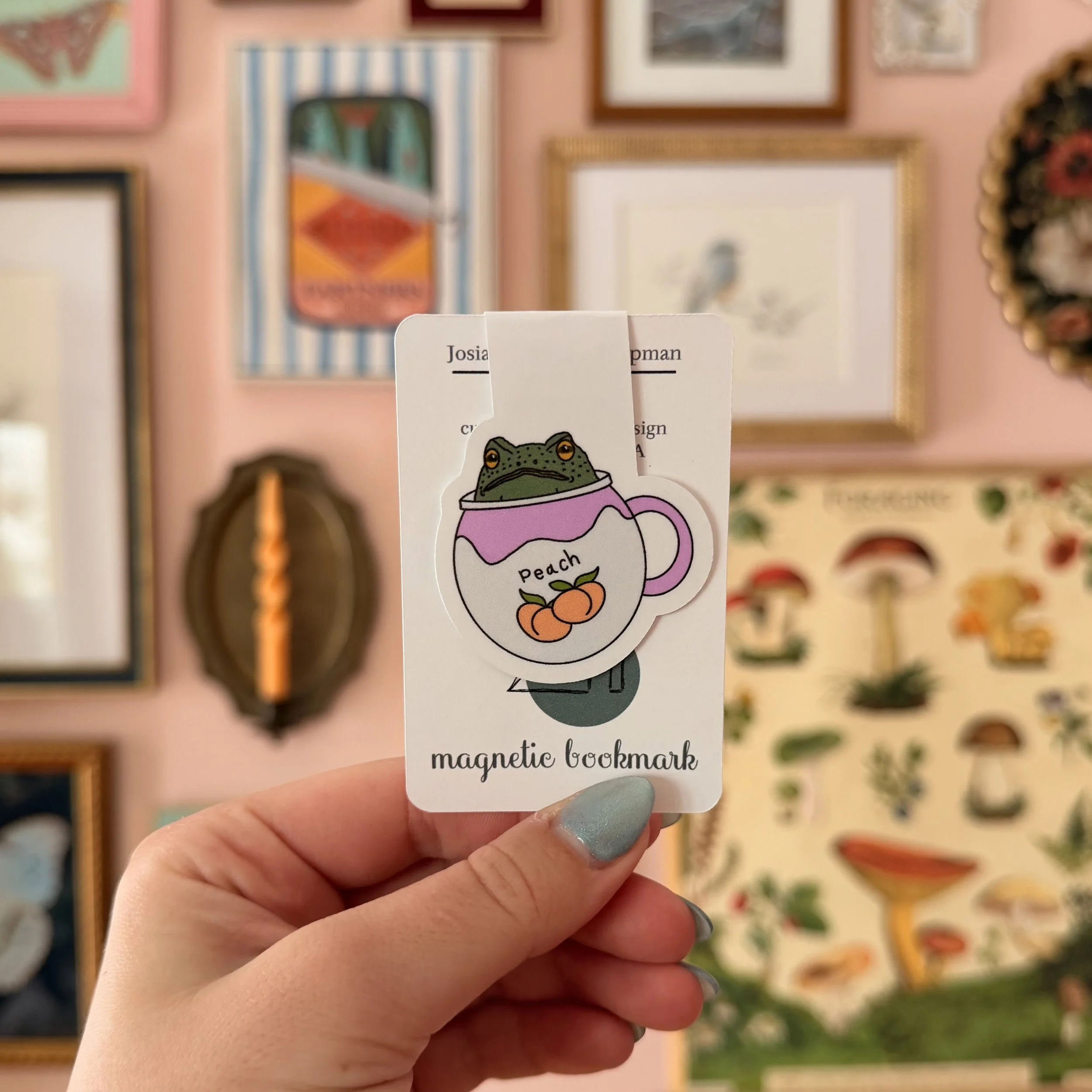 Peach the Frog Bookmark