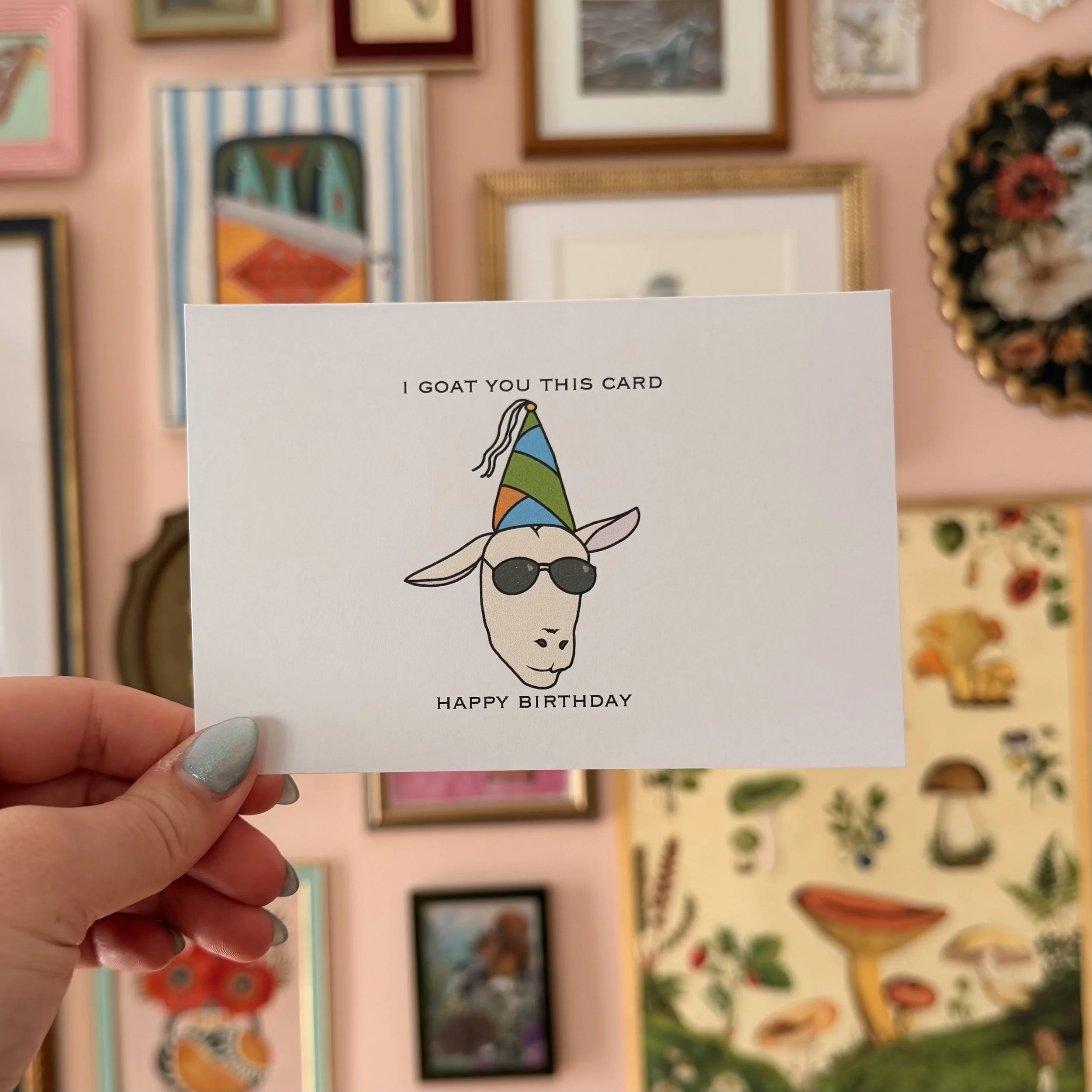 Goat Birthday Card