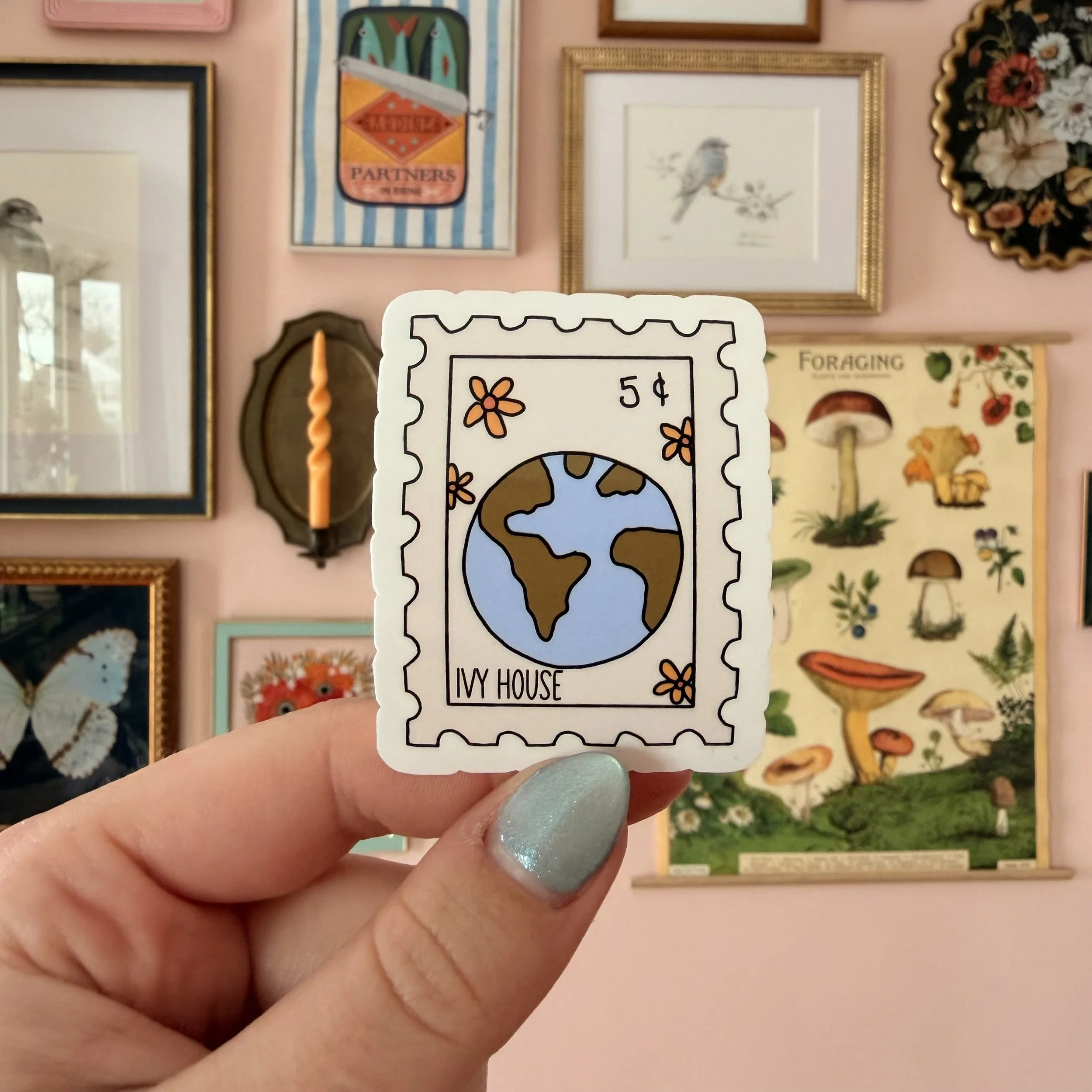 Earth Stamp Sticker