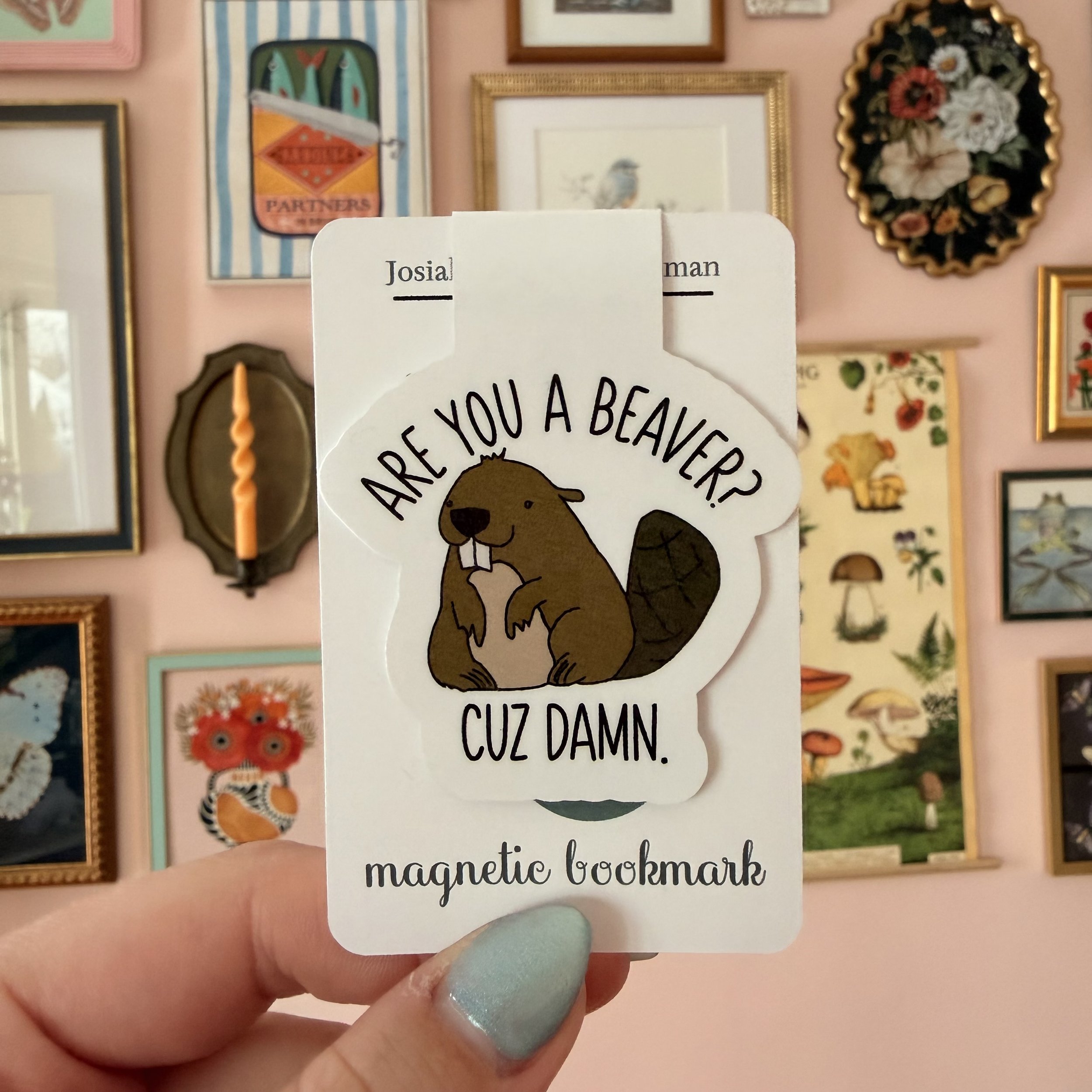 Funny Beaver Bookmark