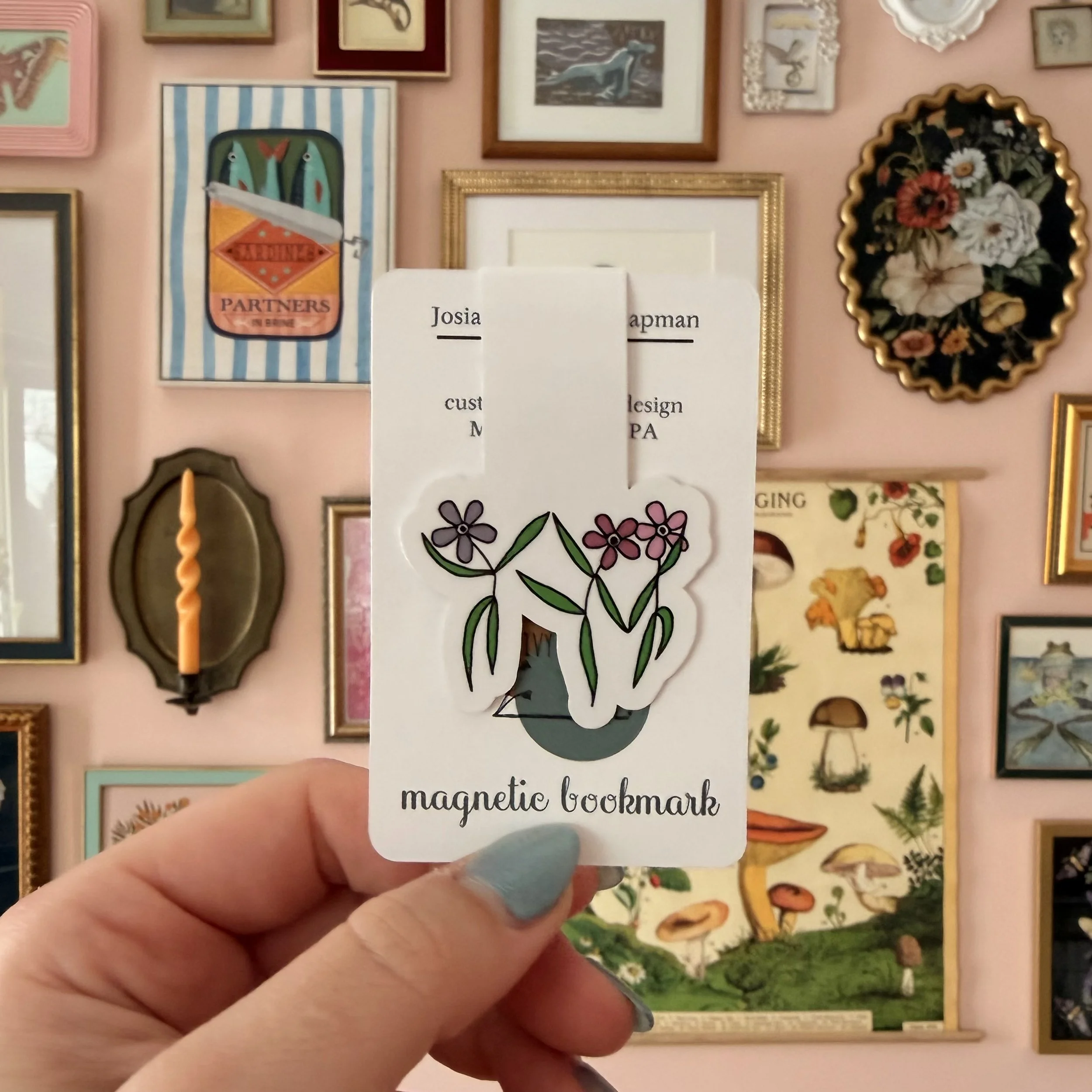 Dancing Flowers Bookmark