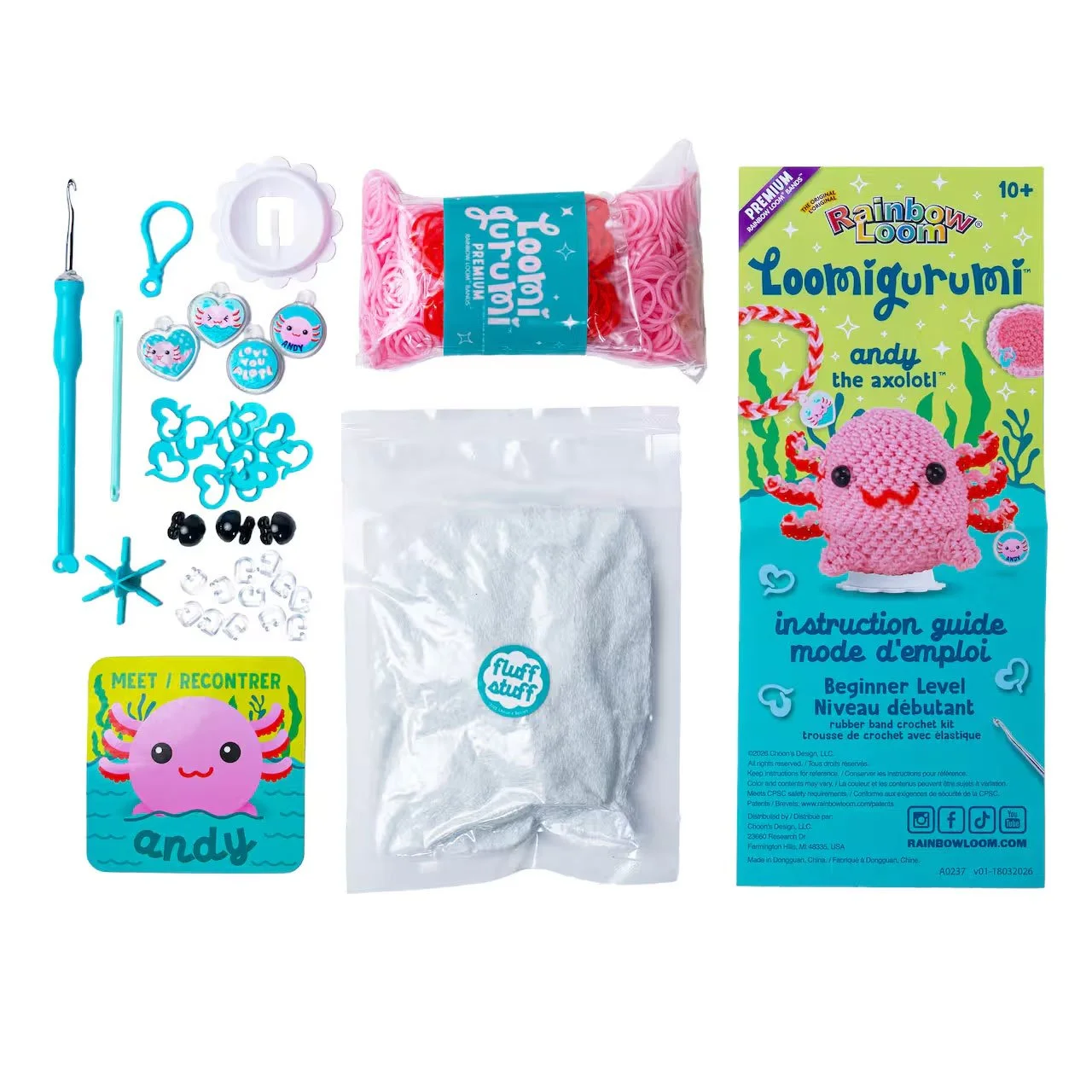 Andy the Axolotl instructions