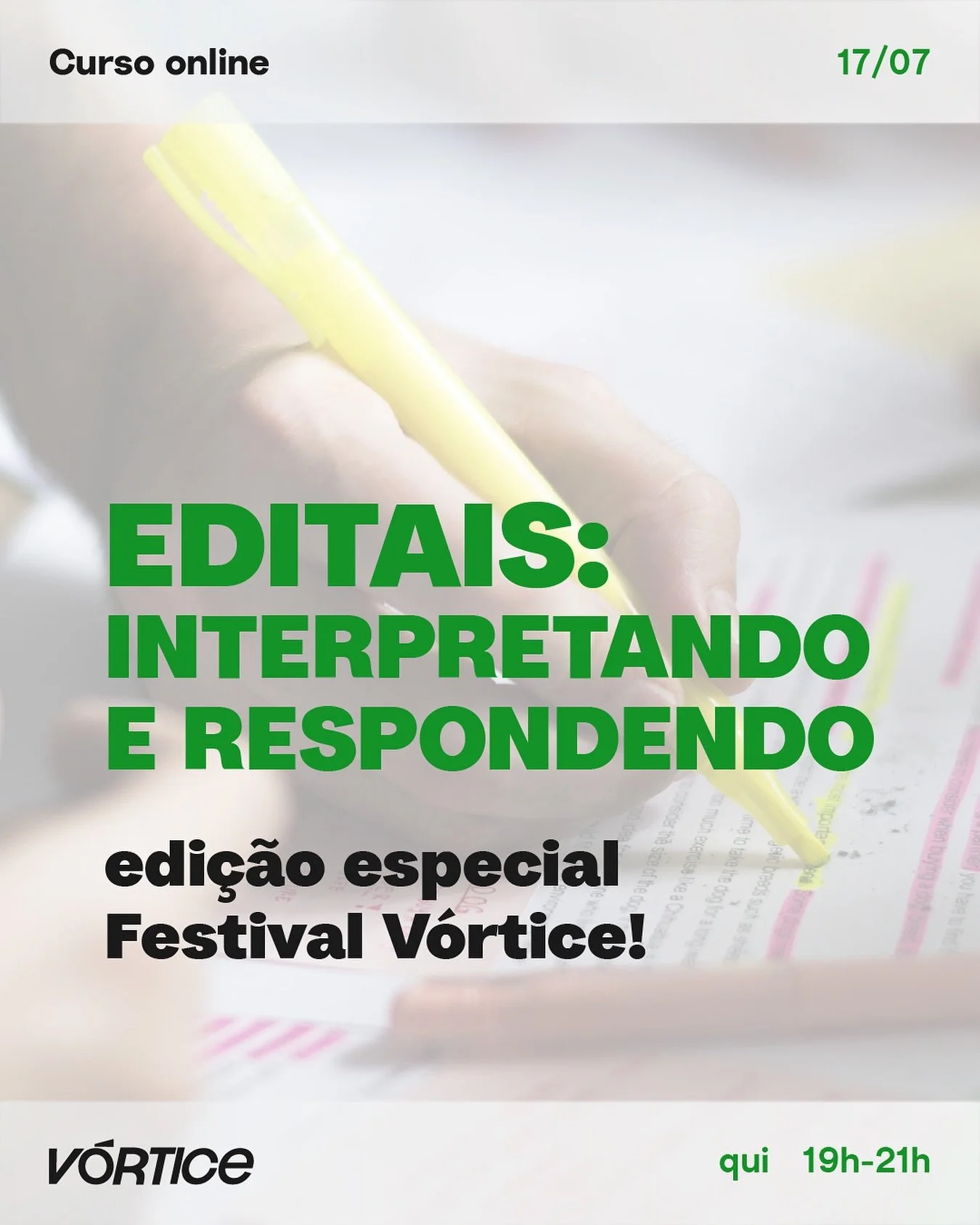 Voc&ecirc; j&aacute; deixou de se inscrever em um edital porque ele parecia complicado demais? Ou se perguntou por que n&atilde;o foi selecionado mesmo com um bom projeto?

Esse curso &eacute; pra voc&ecirc; que quer transformar oportunidades em conq