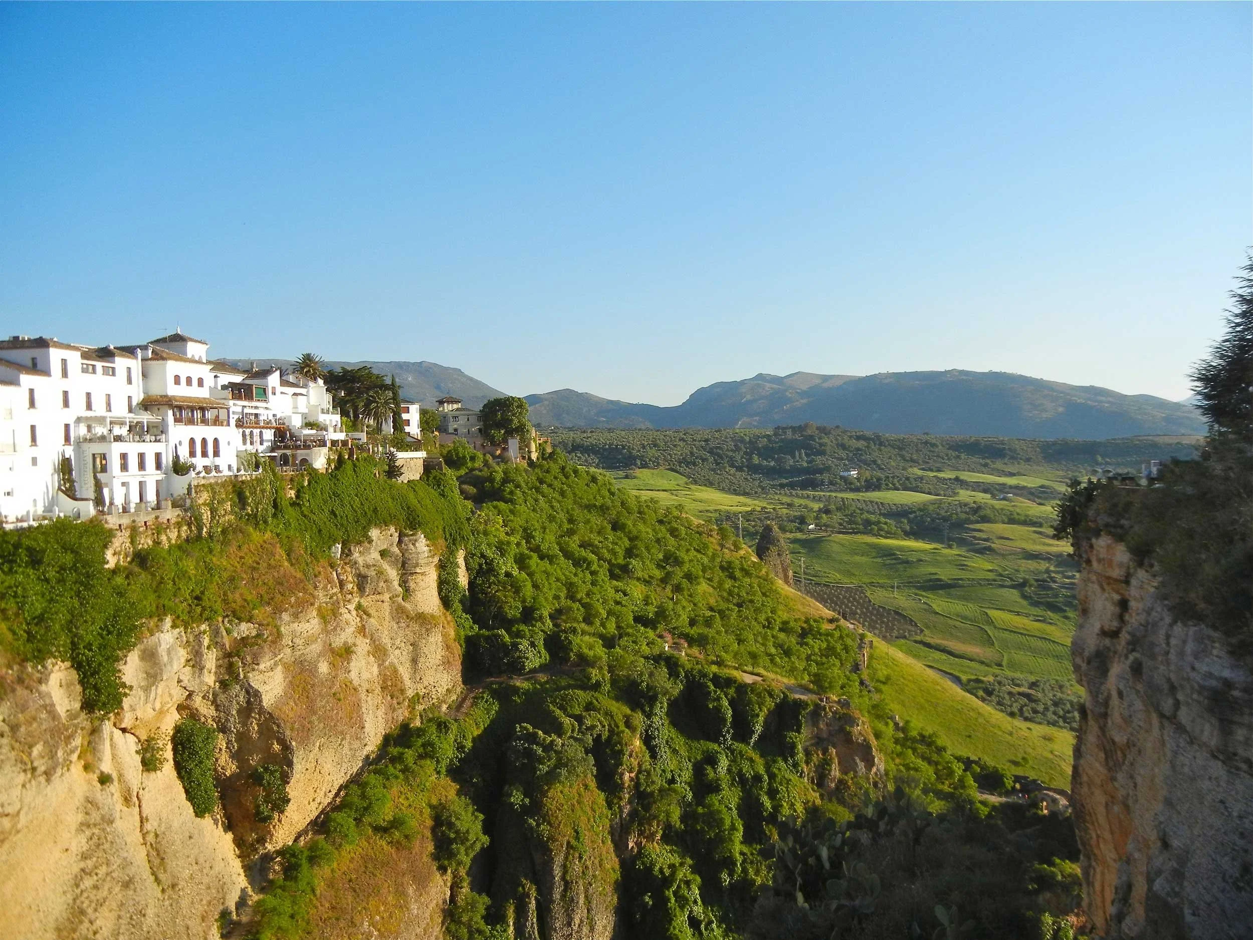 View of the valley of Ronda, Spain