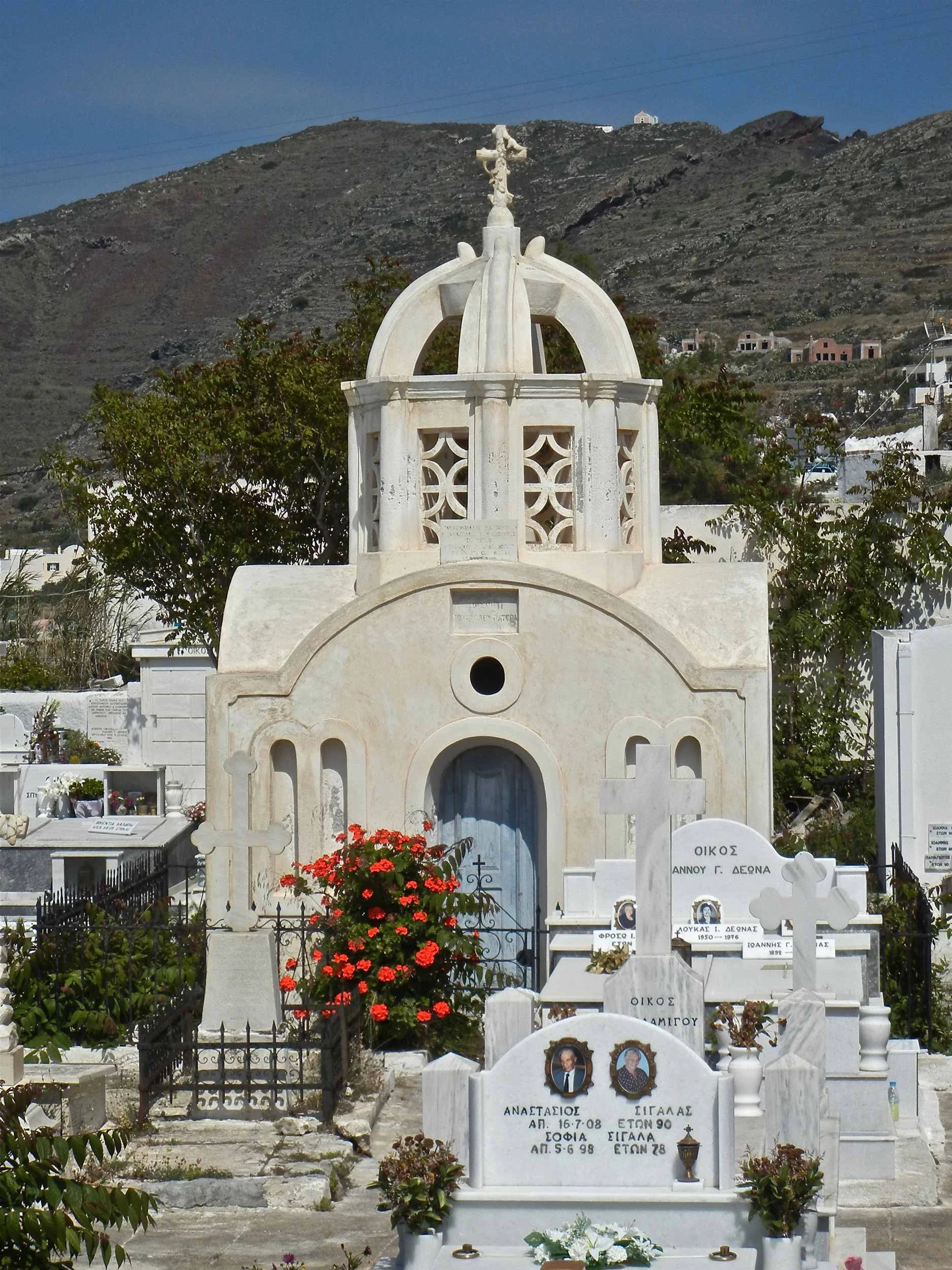 Cemetery, Oia Village, Santorini, Greece
