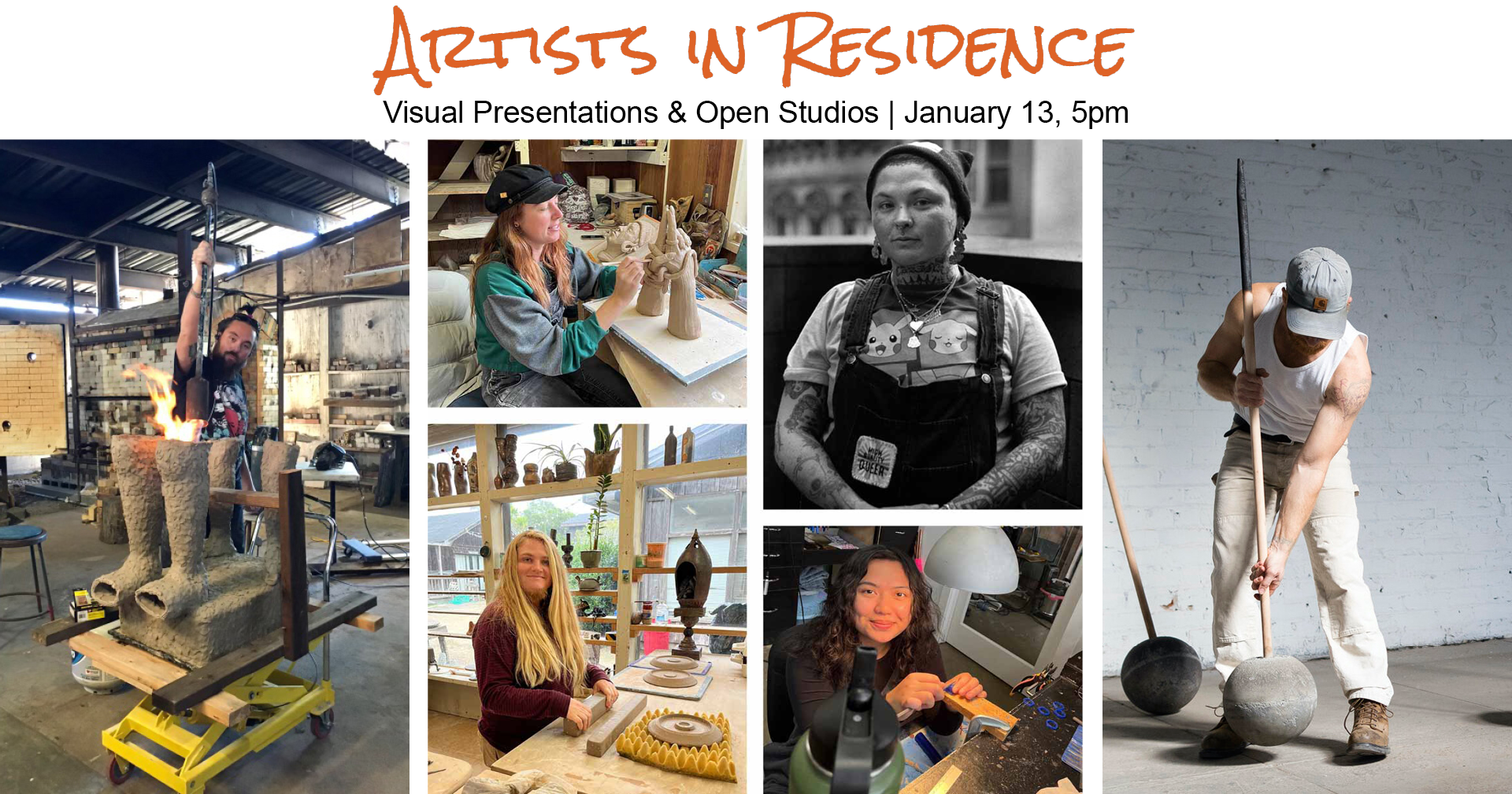Artists in Residence Event Website Banner