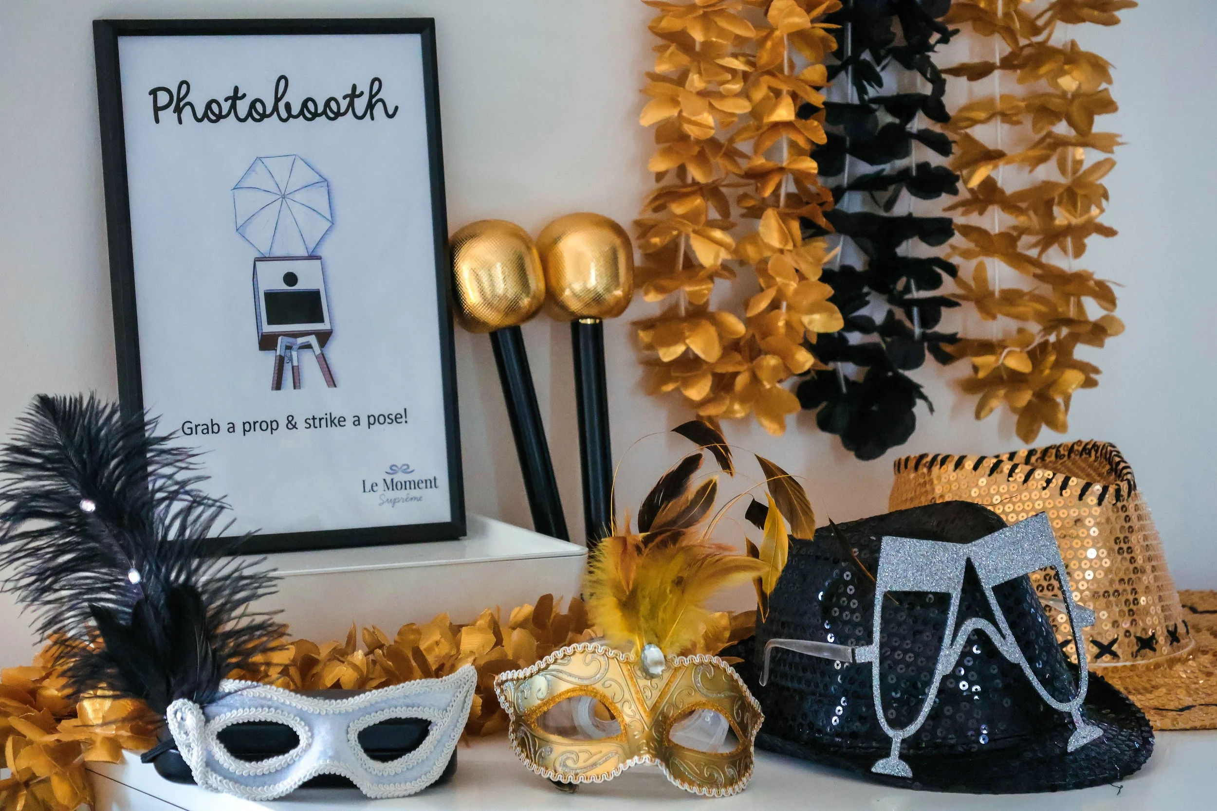 Gepersonaliseerde props_goud-zwart