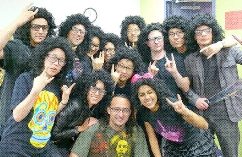 Dressed as Vito for Halloween