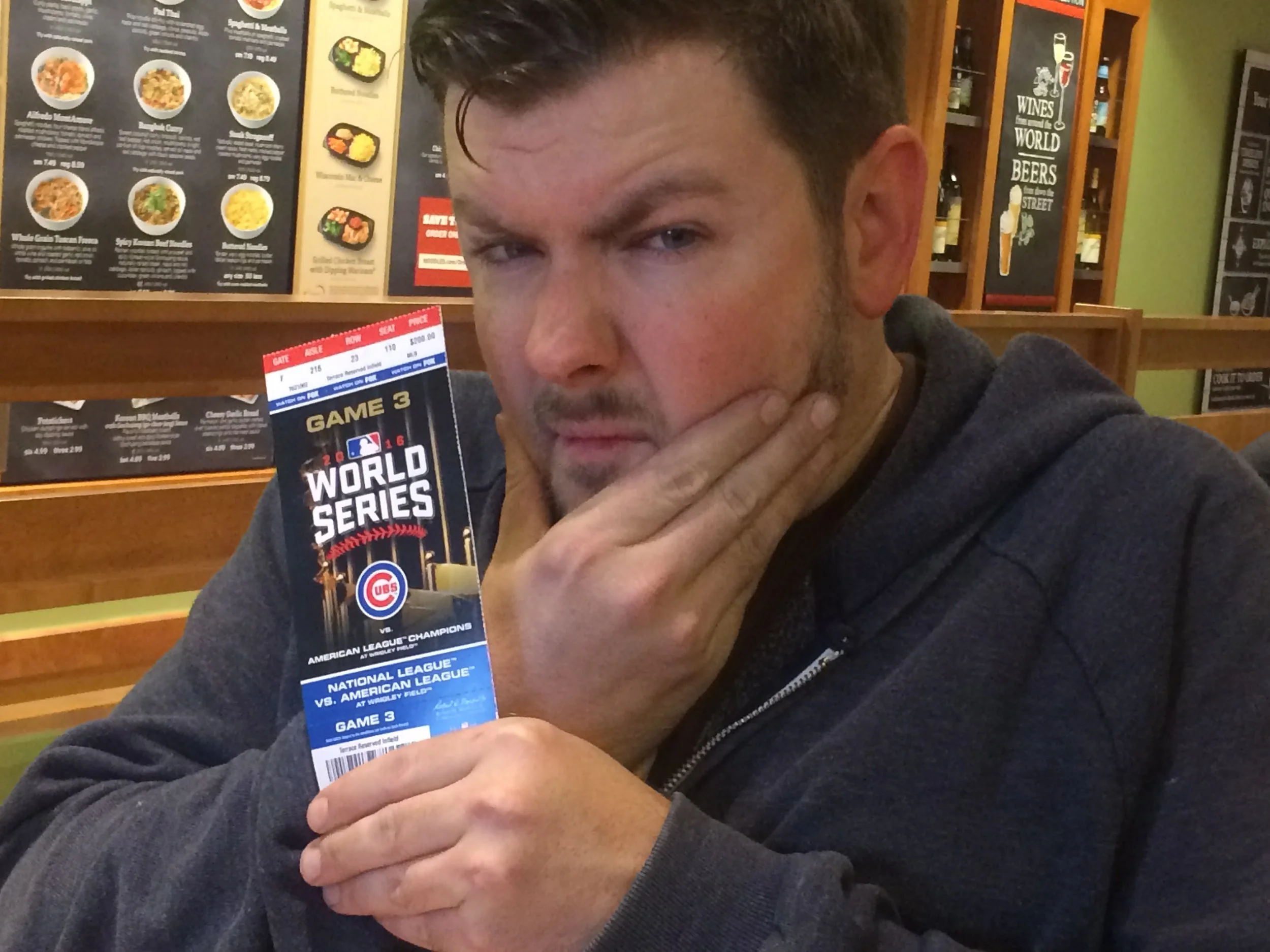 (2016) Considering burning this Cubs World Series ticket