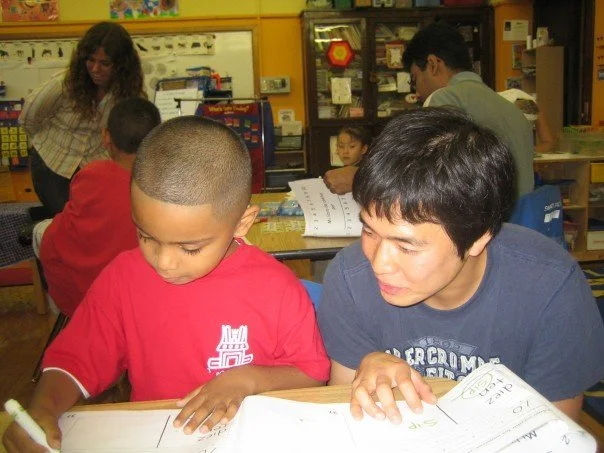 Volunteering at a local kindergarten