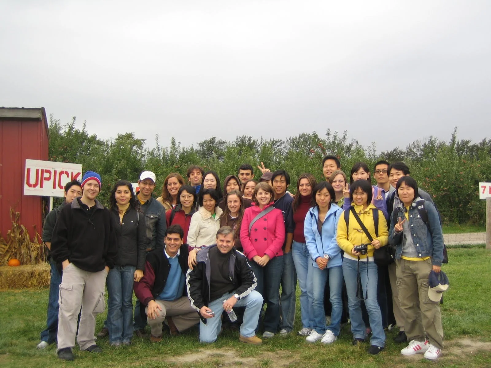 Apple picking with students