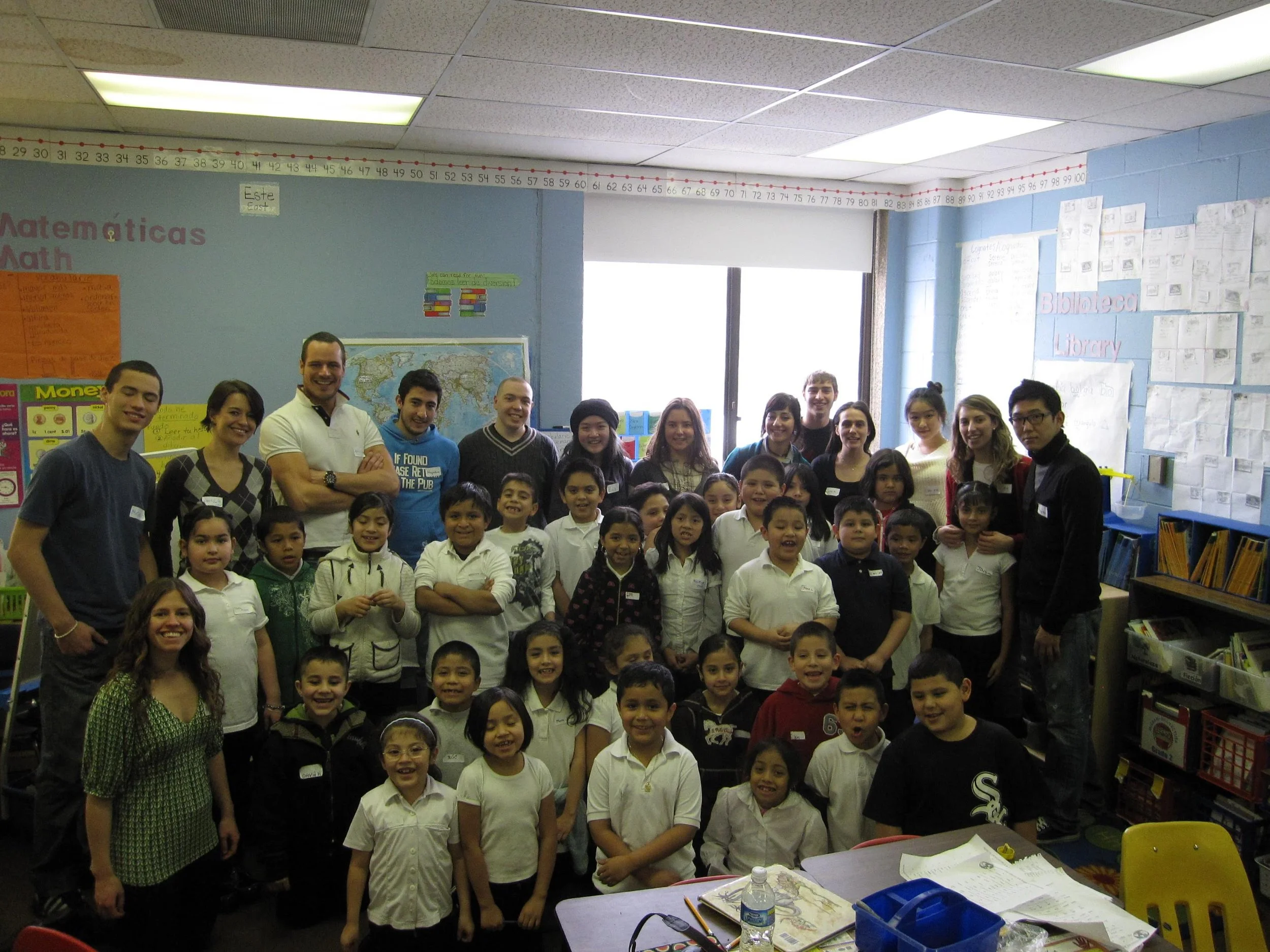 Volunteering at a local kindergarten