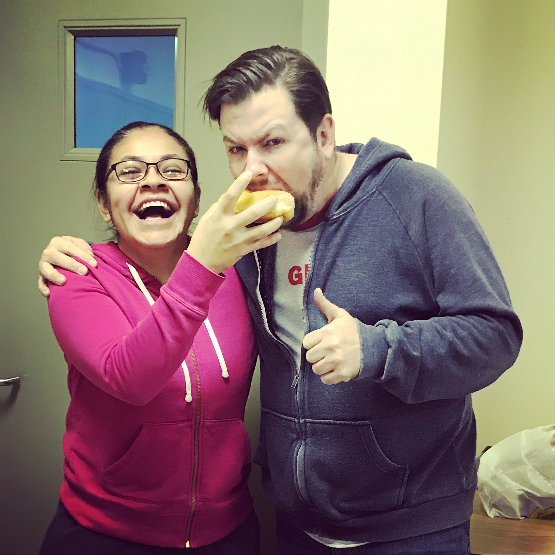 with Marisela at a local community college 