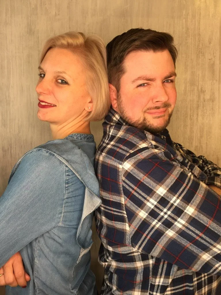 With Sherri after back-to-back haircuts