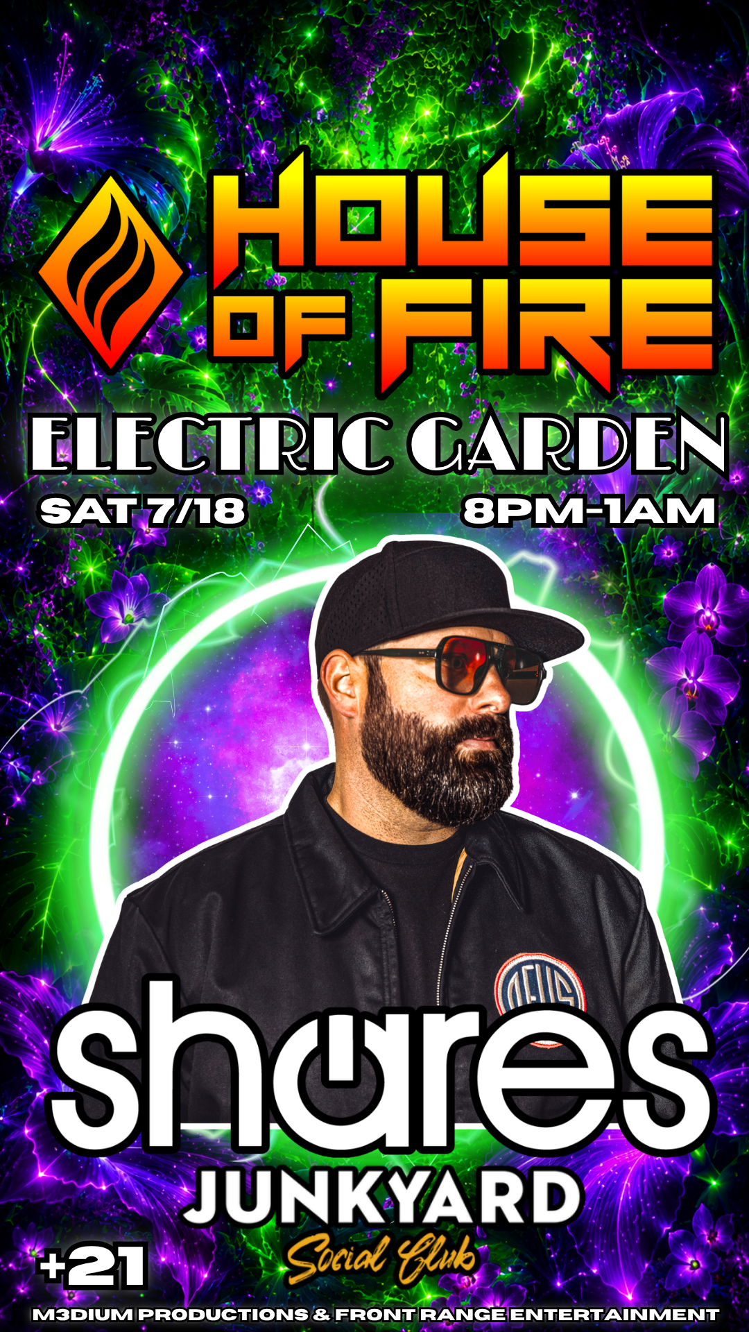 shares headline for House of Fire Electric Garden at Junkyard in Boulder, CO