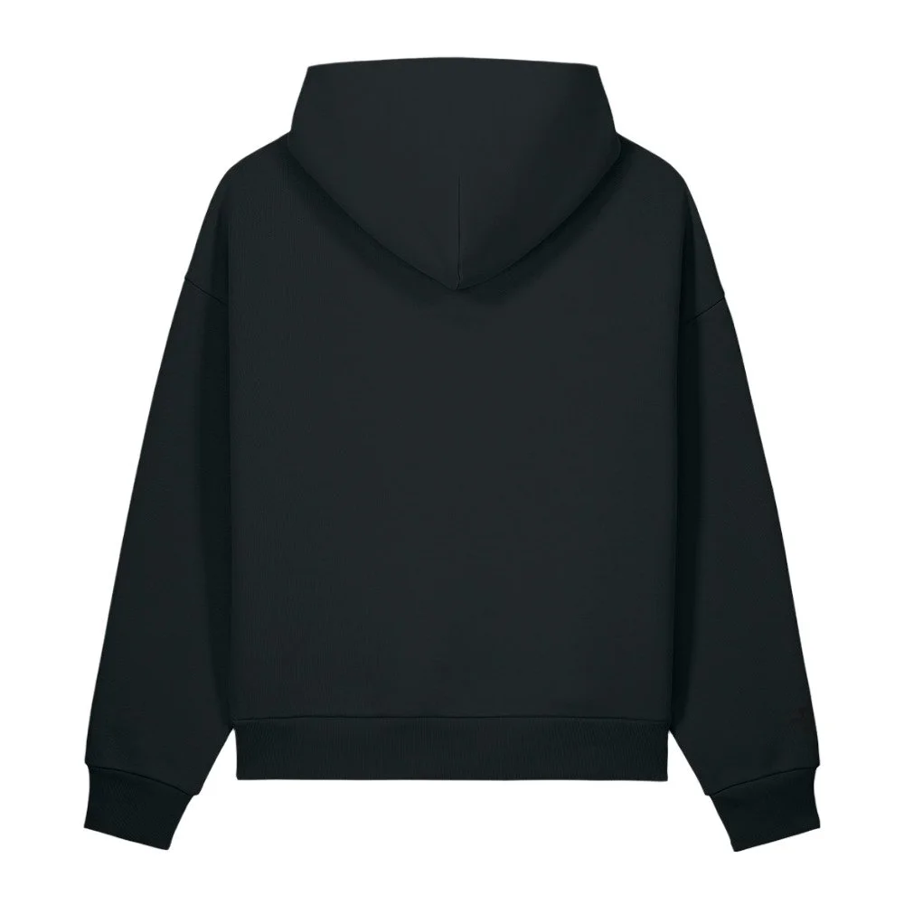 SHARES LOGO | BLACKED OUT EMBROIDERED HEAVYWEIGHT HOODIE