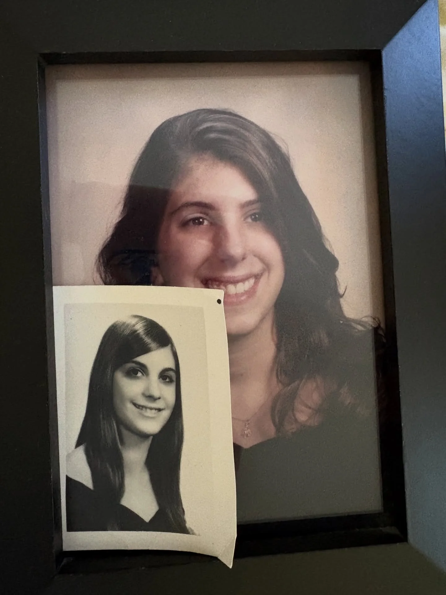 I look at these photos often. Bottom left is my Mom, her senior year of high school, and well you know the other one is me. 😊

When I look at them, I of course miss my Mom, who passed away 18 years ago, but I also reflect on how much I have grown si