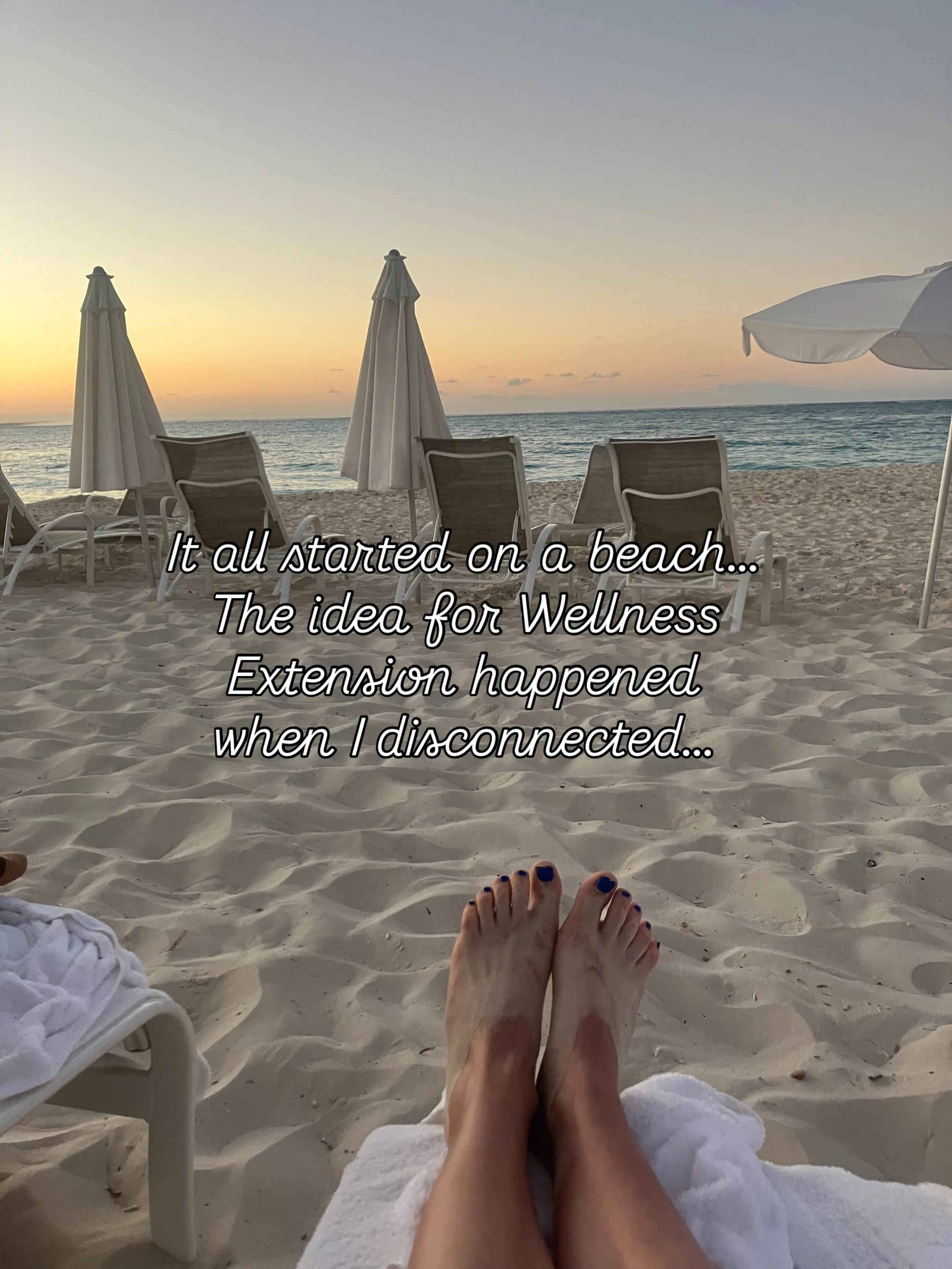 It&rsquo;s time for a little history&hellip;how did the Wellness Extension come to be?

It all started on a beach. 🏖️

I was taking a break. Working in corporate HR, reflecting on the pandemic and how I kept our remote team connected through virtual