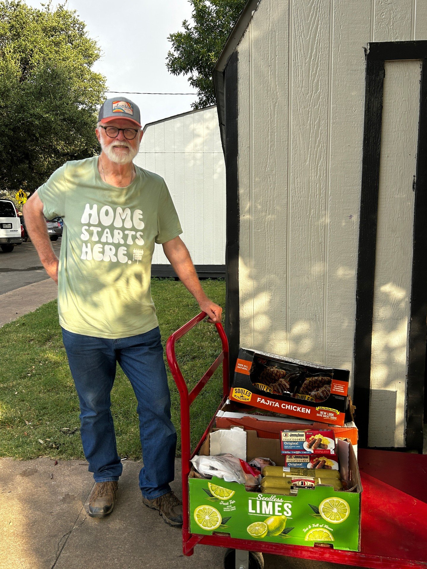 Meet Ben, our volunteer that delivers essential food and supplies to get us through every week. Ben learned about Sunrise through his wife&rsquo;s volunteer work with us and followed her example of helping our unhoused neighbors feel seen and cared f