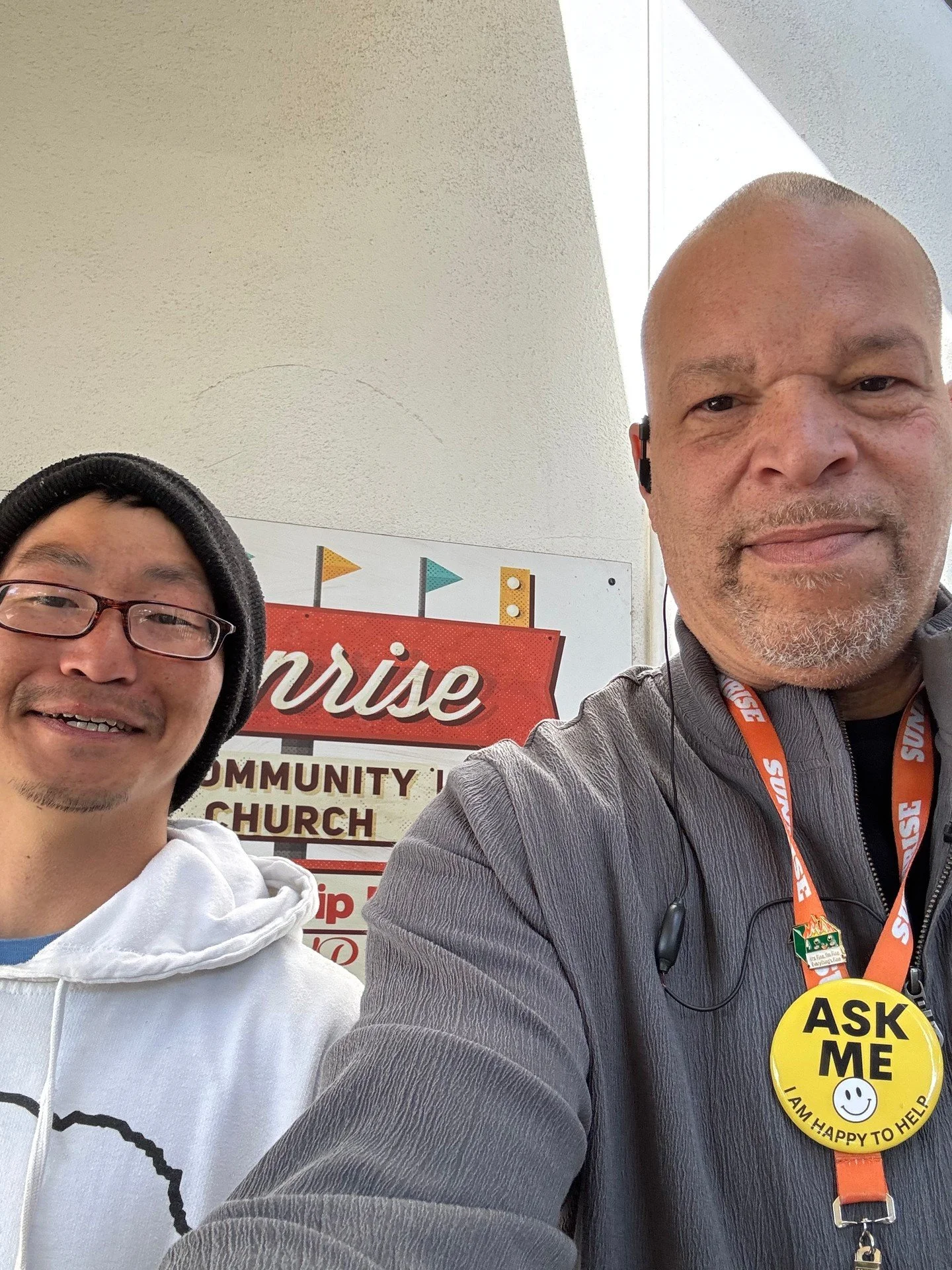 Jacob (pictured on the left) was once a regular at our hub. Today, he's behind the wheel of a CapMetro bus. 🚌 He came through our doors, got accepted into the Salvation Army's workforce training program, and turned the opportunity into a career. Jac