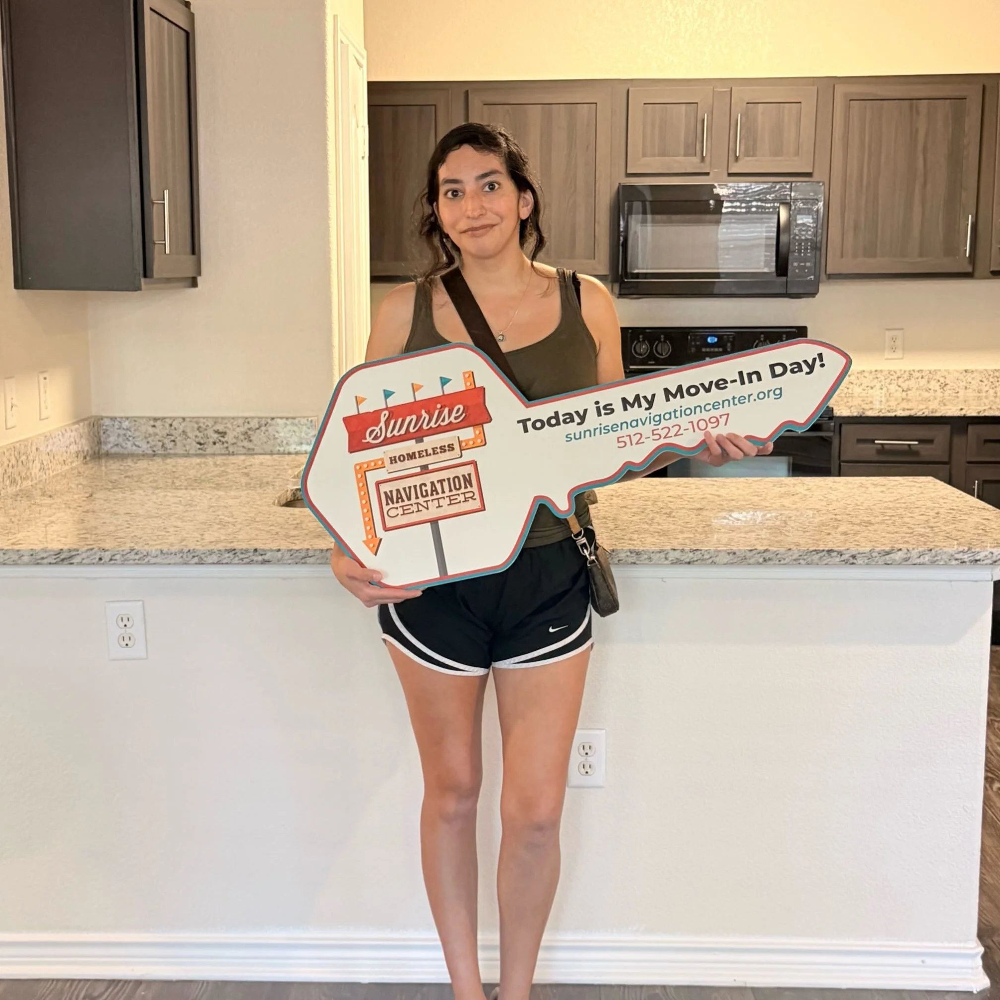 We found Sarah in front of the @p_terrys and @frostbank on 7th Street, pregnant and in the throes of addiction. Our team walked with her through shelter, rehab, setbacks, giving birth and this month she finally moved into her own place - clean, sober