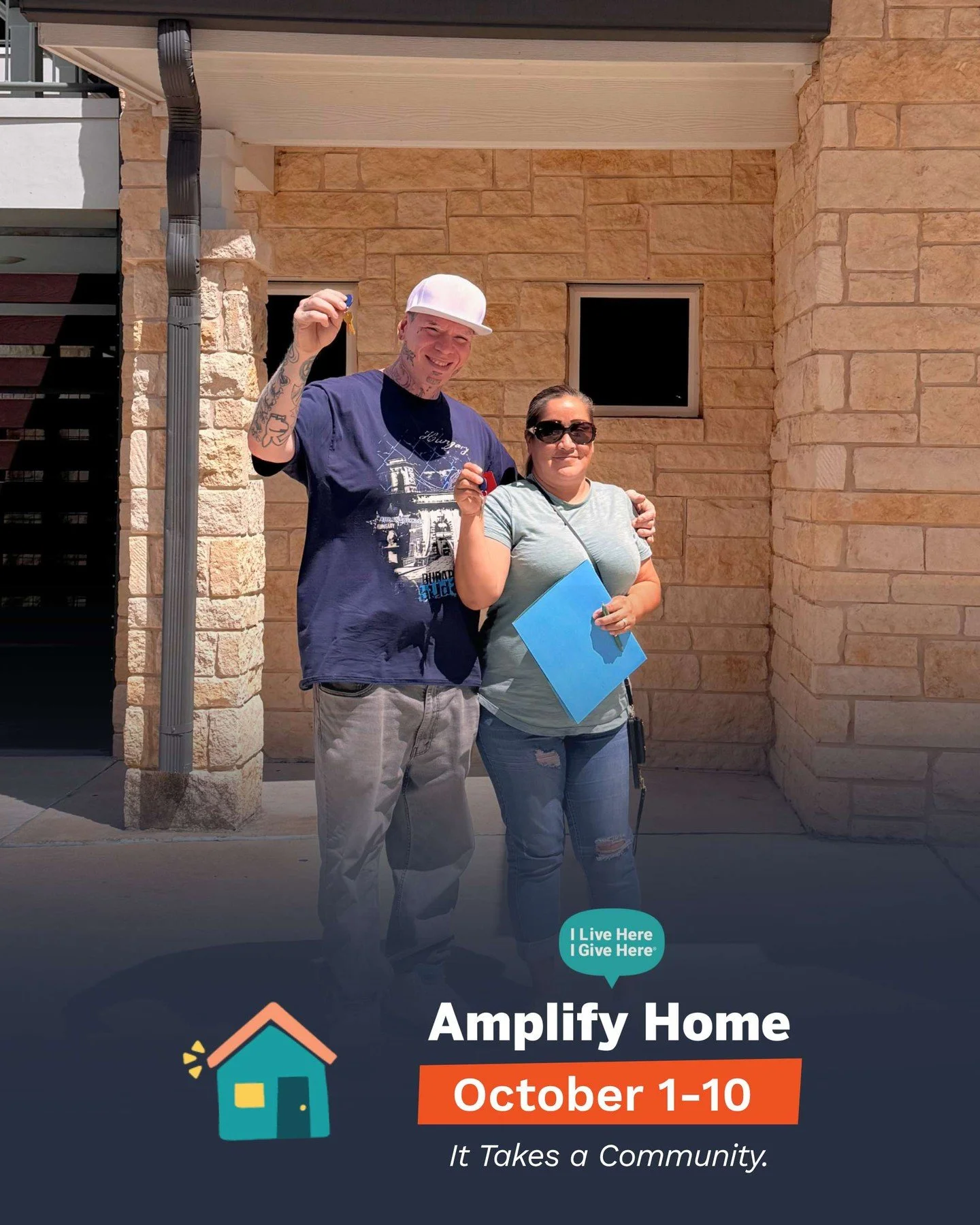 We're in the middle of Amplify Home, but there's still time to make an impact.

Your gift helps Sunrise move an average of six people home every single day. People like Rudy and Julie. After being at a shelter for over two years, they were losing hop
