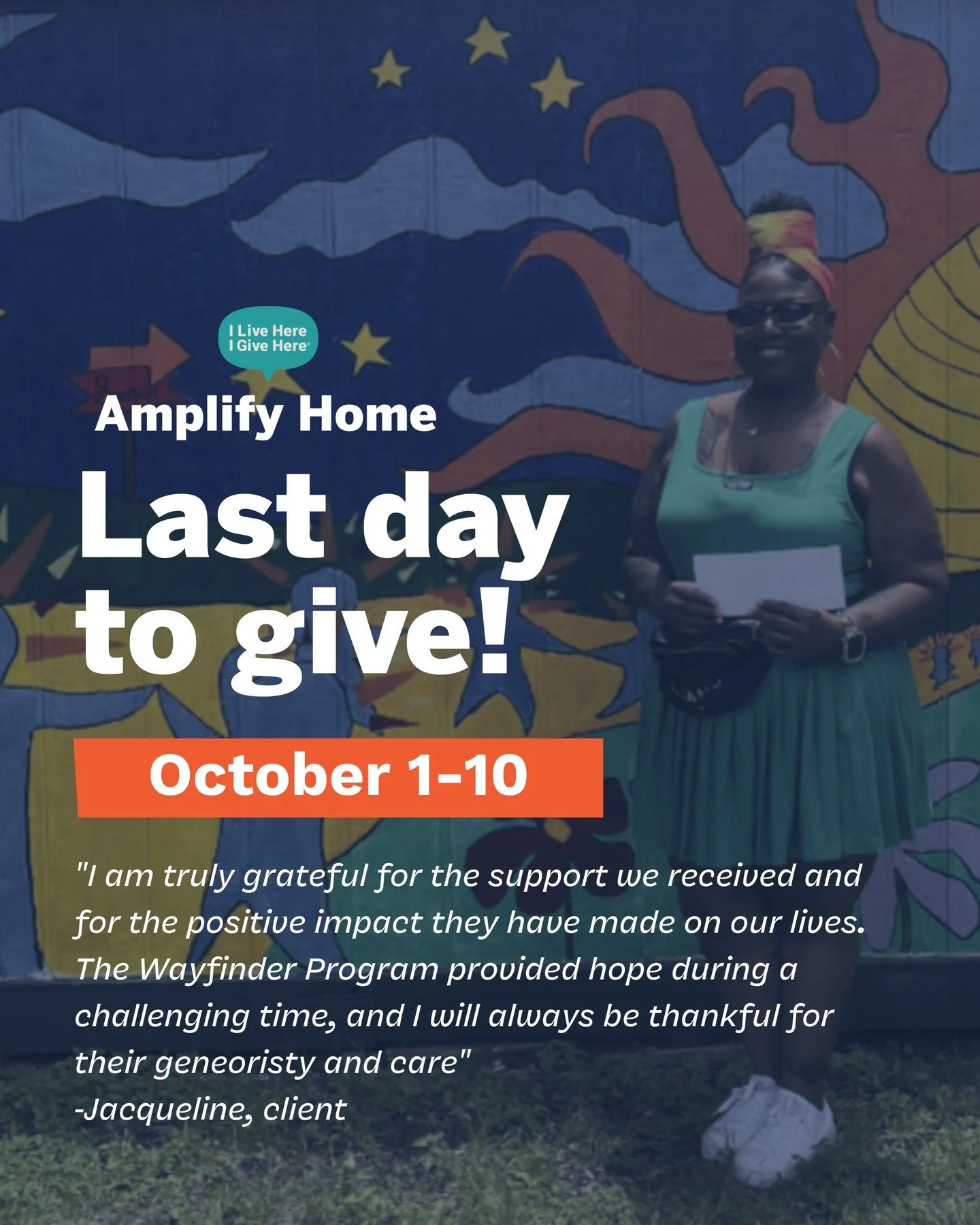 Today is the final day of Amplify Home!

There&rsquo;s still time to support Sunrise Homeless Navigation Center and help strengthen the work
addressing housing and homelessness across Central Texas.
Amplify Home ends tonight.

Give before the campaig