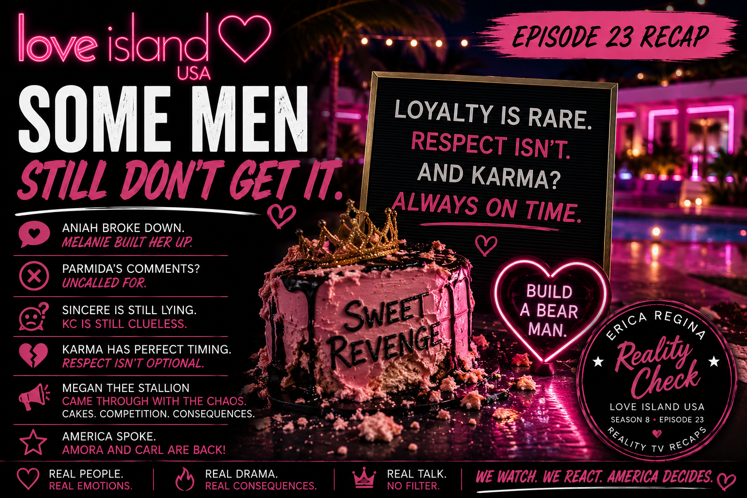 Reality Check: Love Island USA Season 8, Episode 23 — Some Men Still Don't Get It