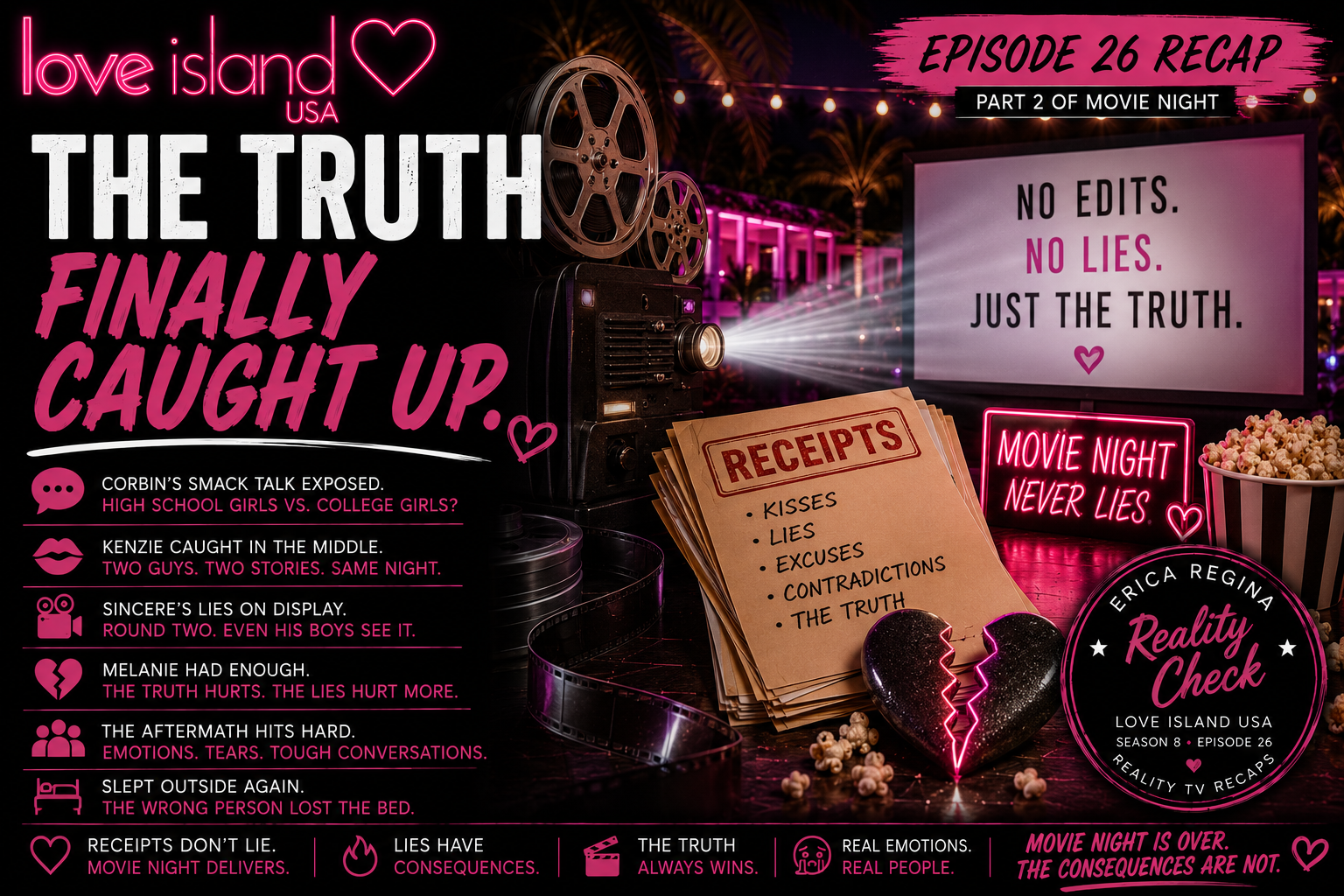 Reality Check: Love Island USA Season 8, Episode 26 - The Truth Finally Caught Up