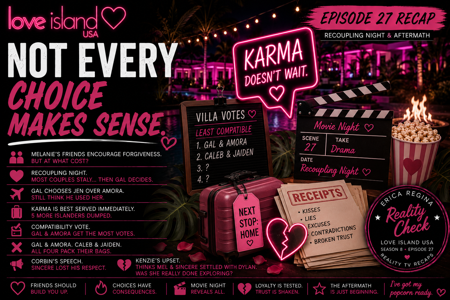 Love Island USA Season 8, Episode 27 - Not Every Choice Makes Sense